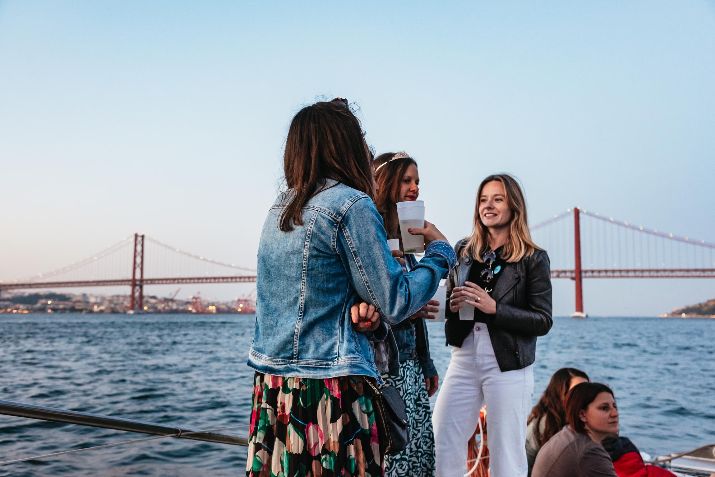 Lisbon Sunset Catamaran Cruise on the Tagus River
