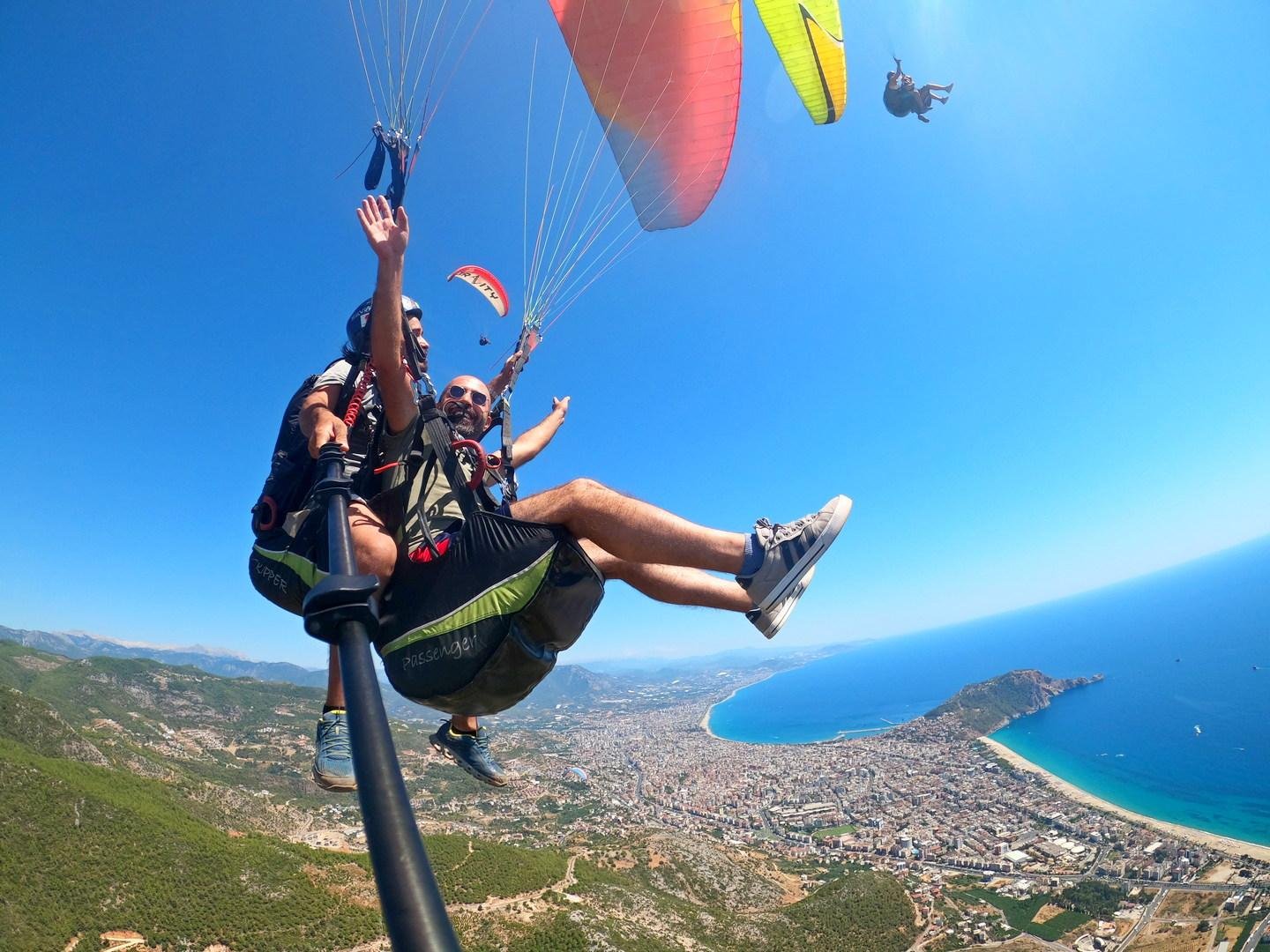 Alanya Tandem Paragliding Flight with Hotel Transfer