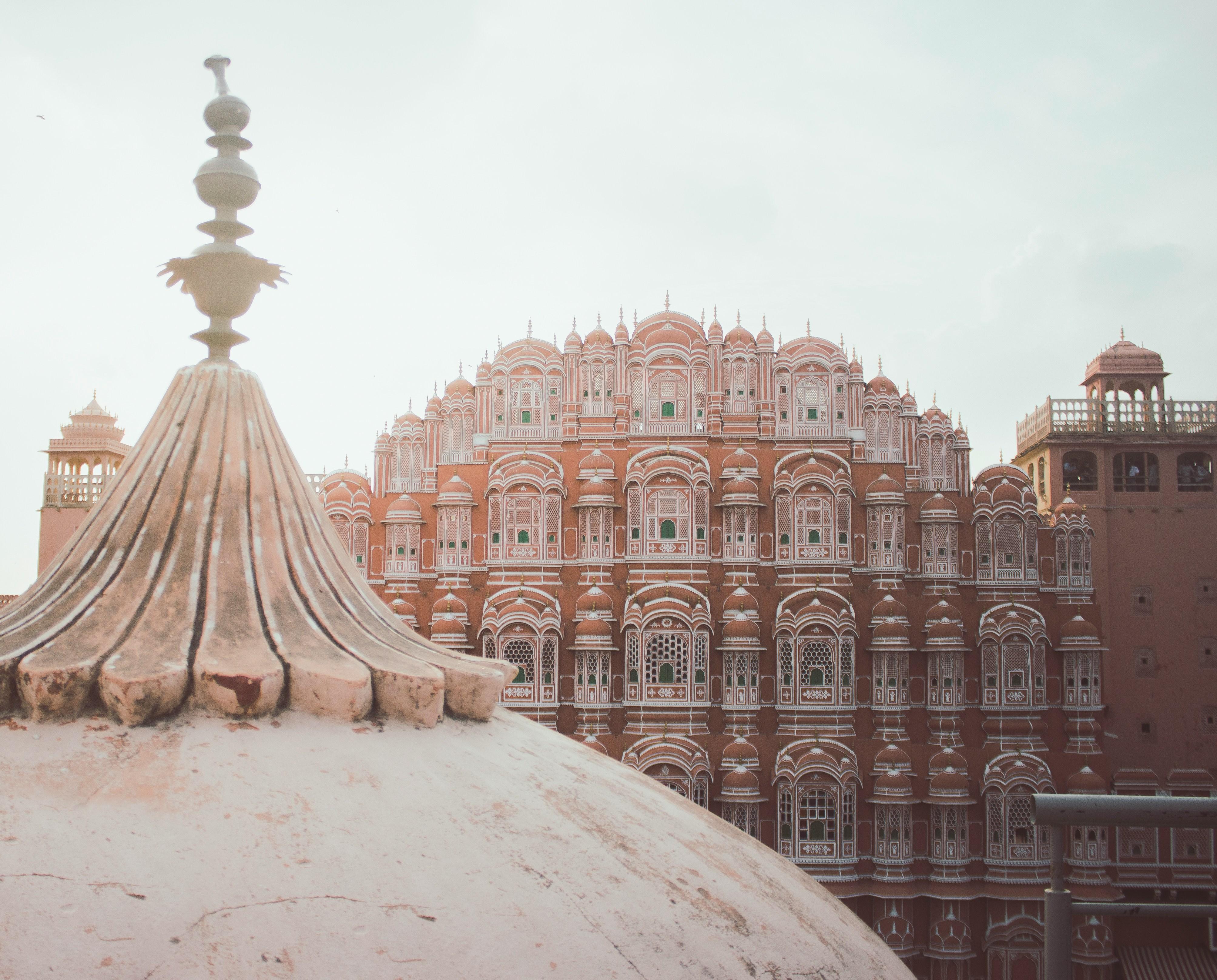 Jaipur Private Evening Tour: Sunset at Monkey Temple & Pink City by Night