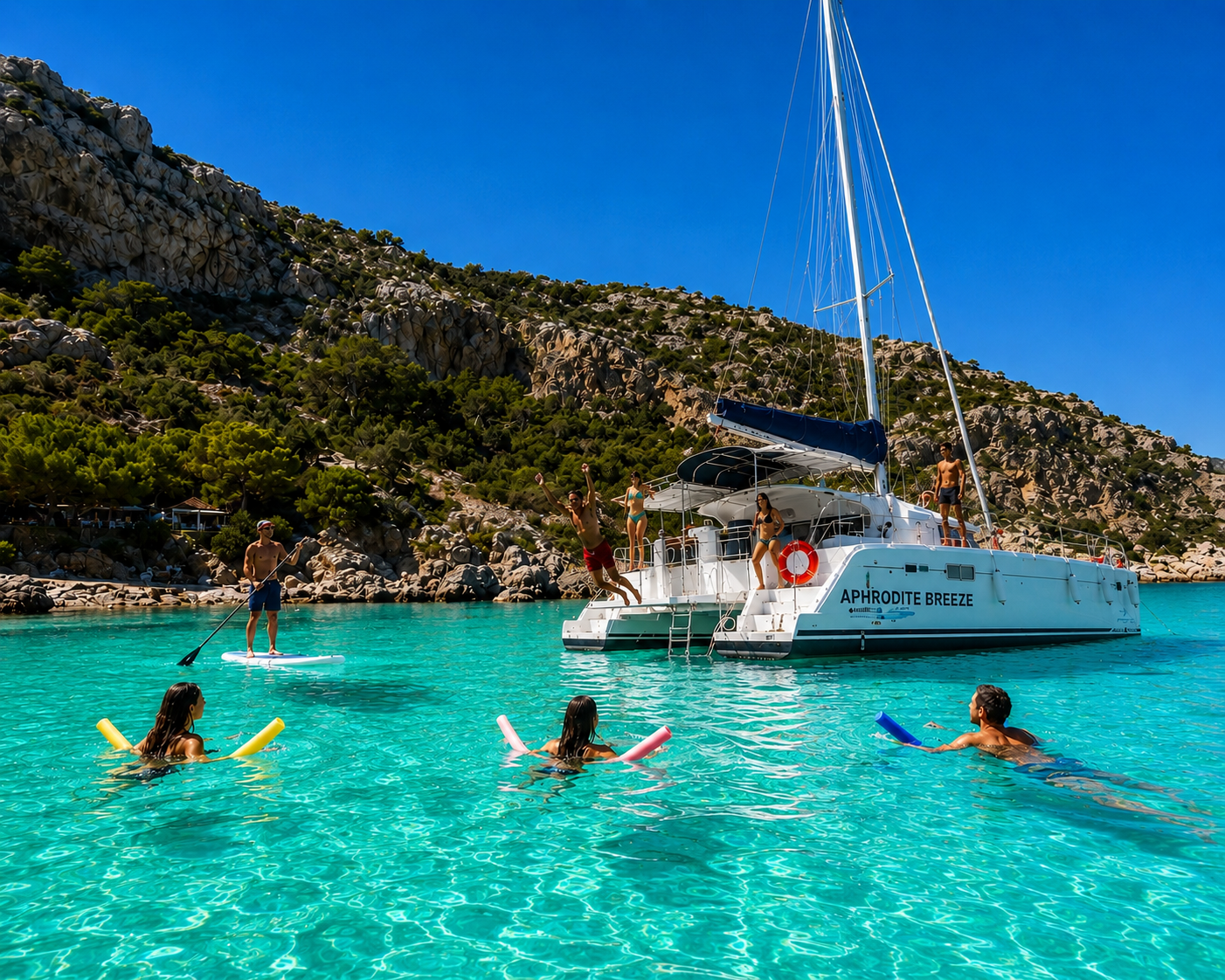 Rhodes Catamaran Cruise: Anthony Quinn Bay, Ladiko & Afandou