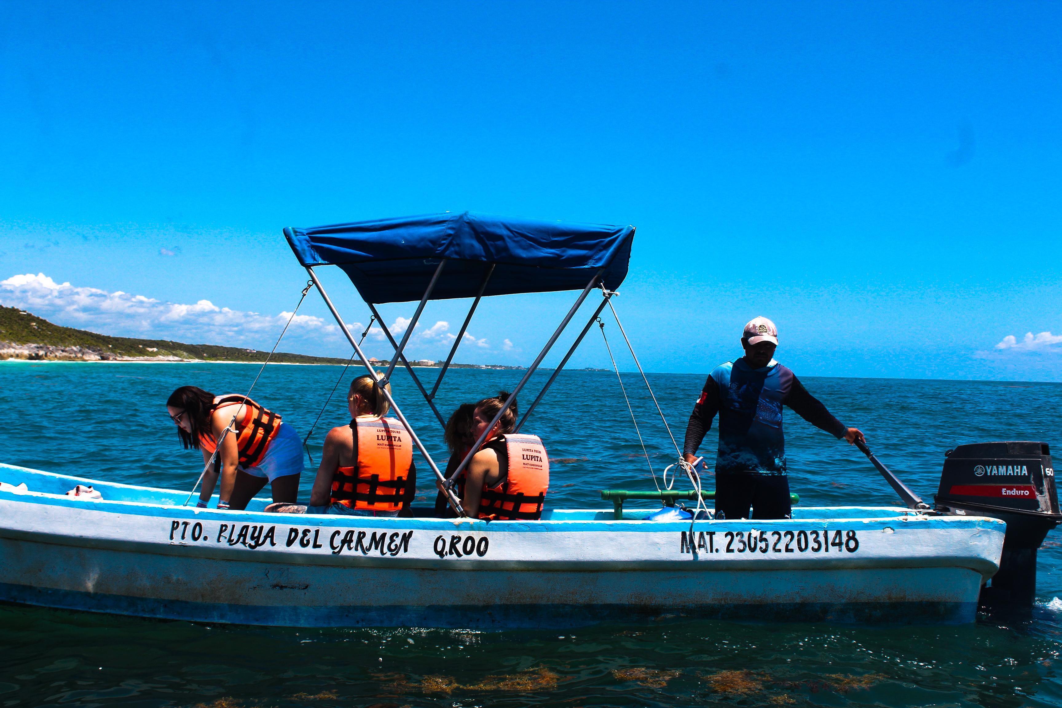 Tulum Boat Adventure: Mayan Ruins, Turtles & Natural Pool