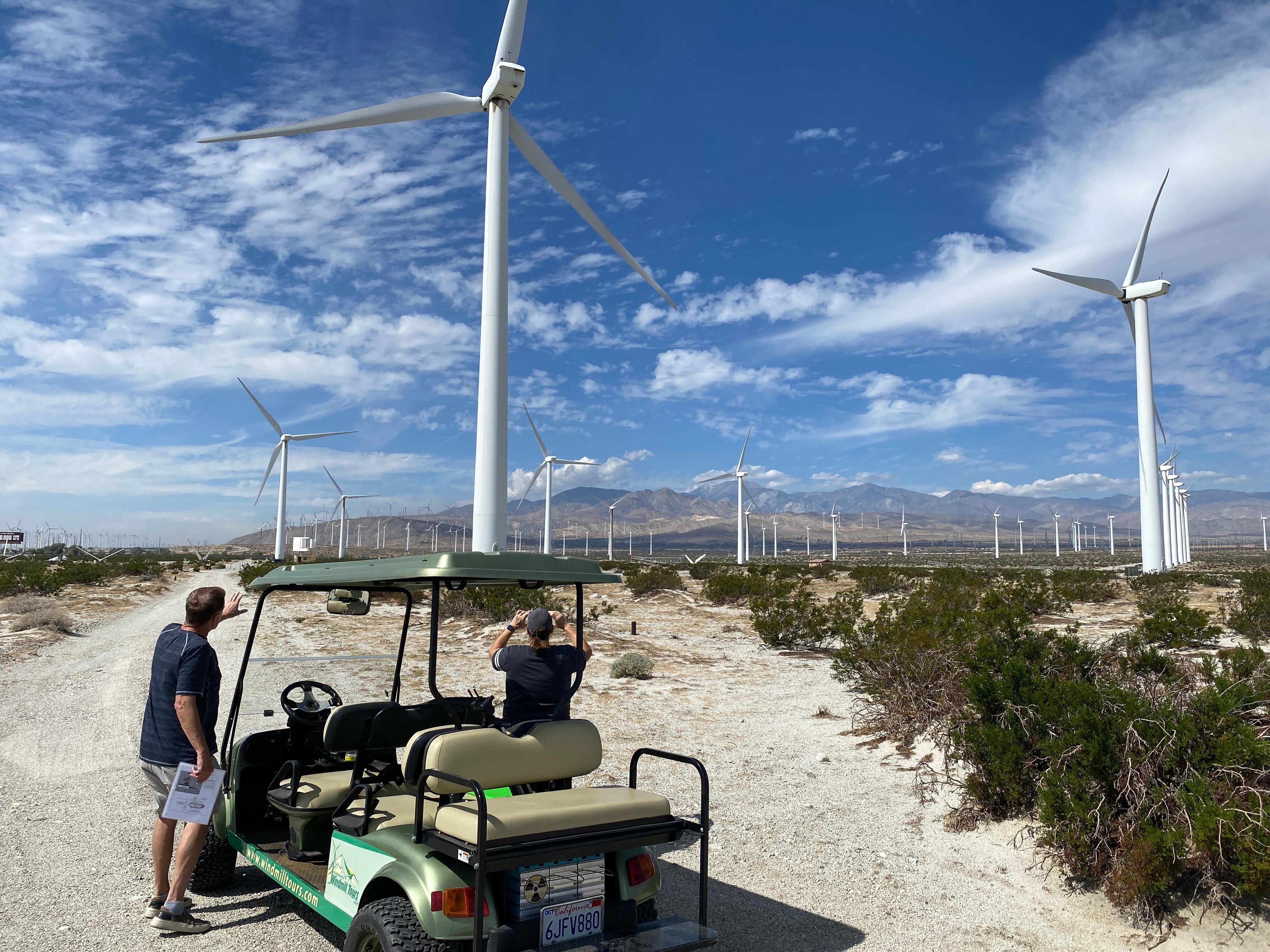 Palm Springs Windmill Tour by Golf Cart