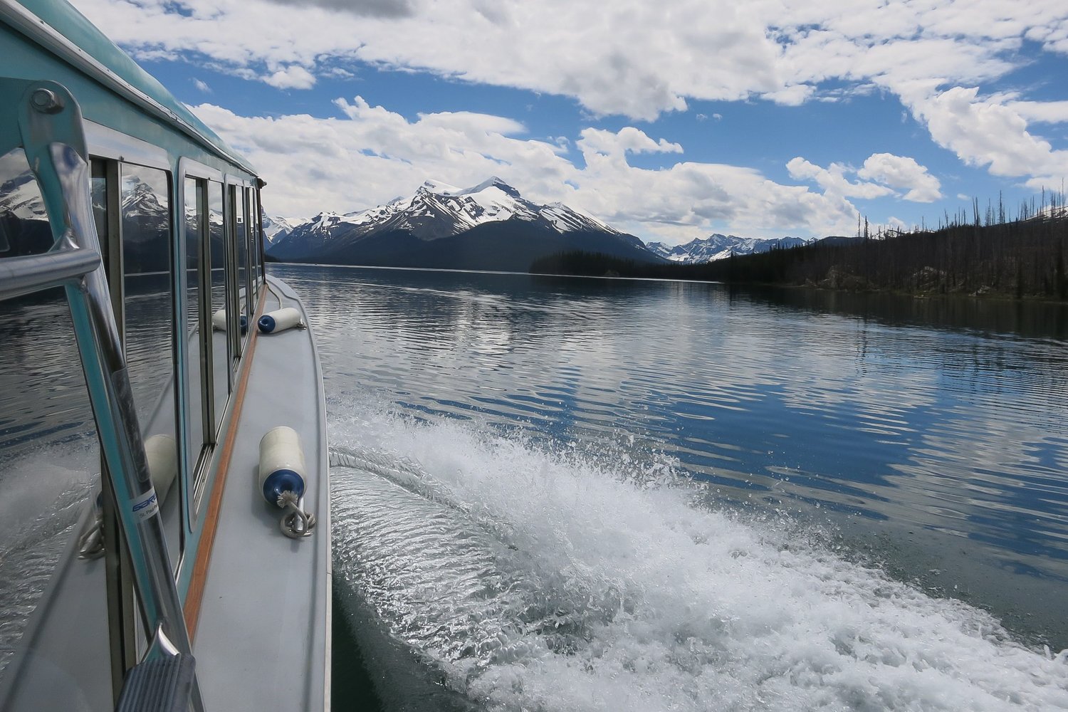 Maligne Lake cruise to Spirit Island, Jasper National Park — glacier-fed turquoise water and Canadian Rockies peaks, photo 7