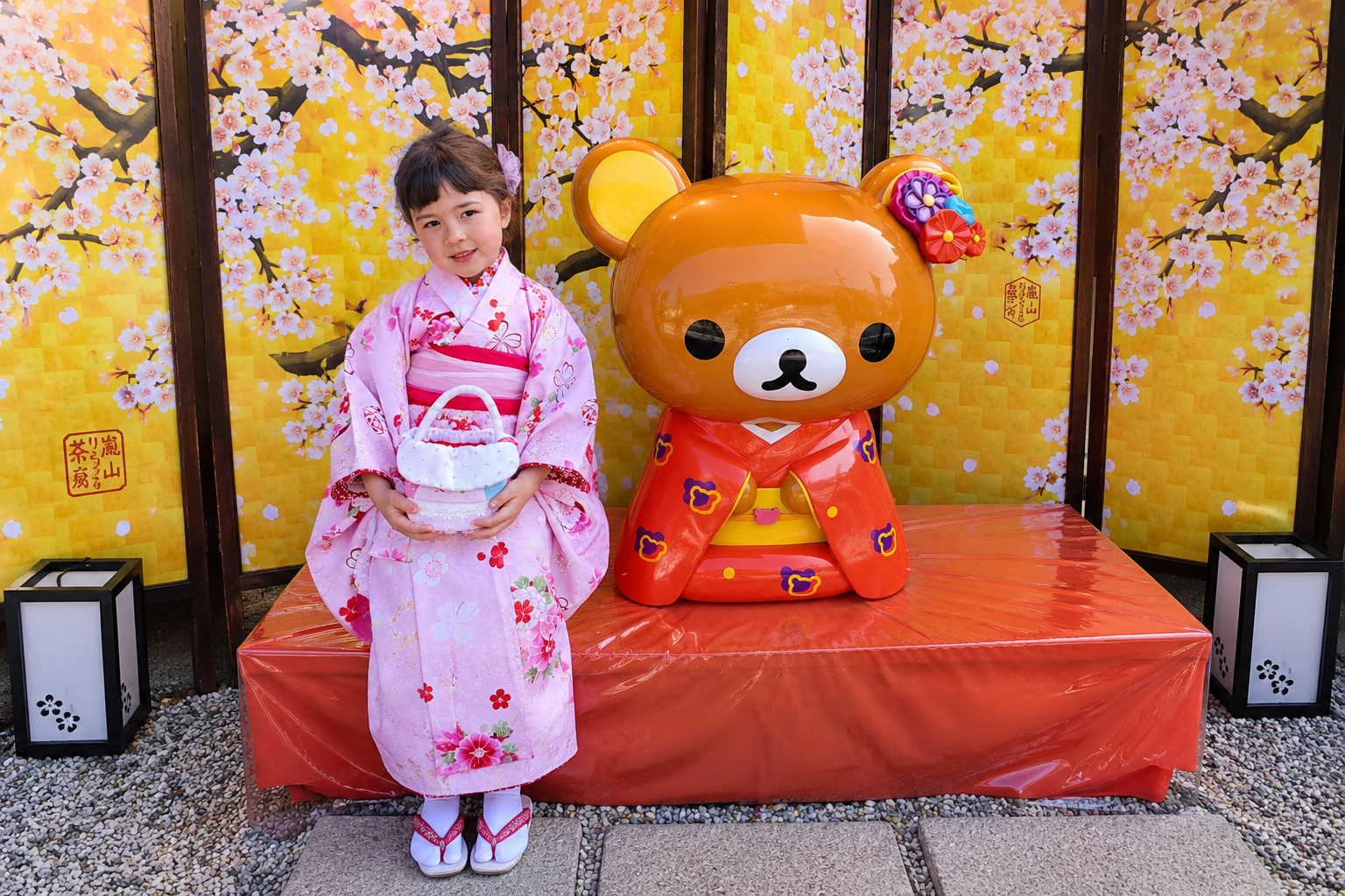 Aluguel de Kimono em Arashiyama com Penteado de Cortesia