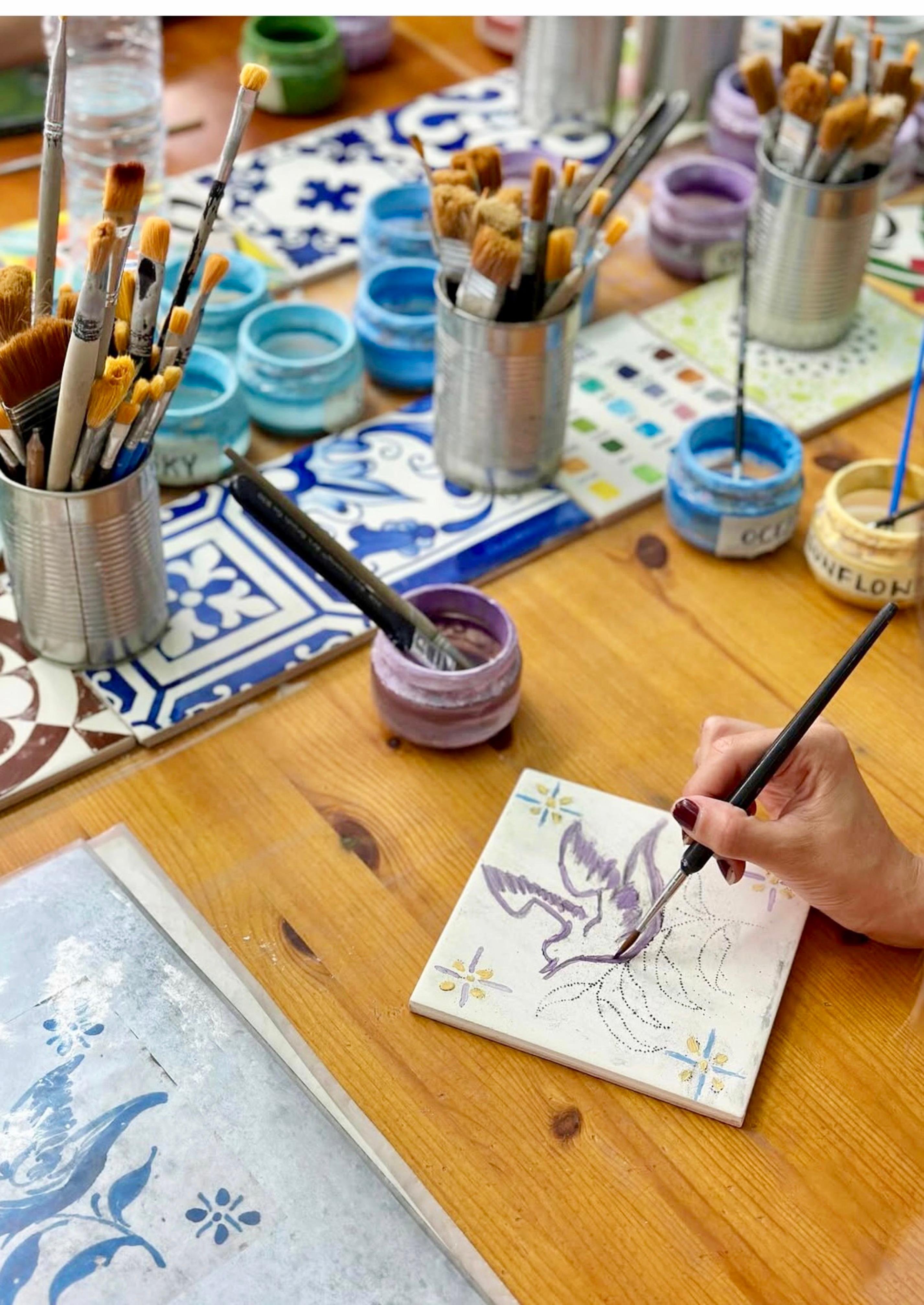 Traditional Azulejo Tile Painting Workshop