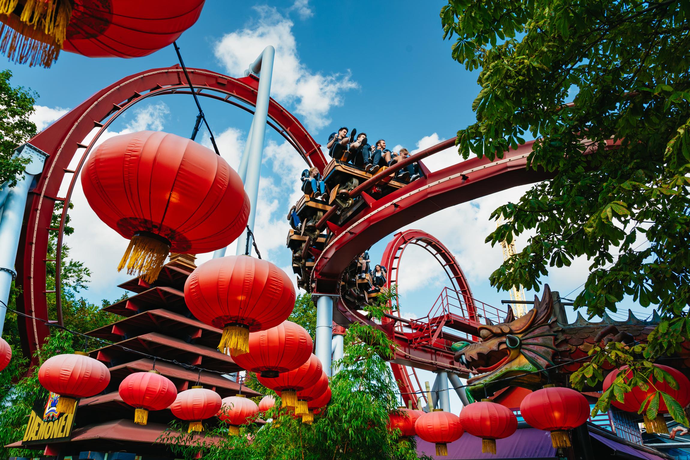 Copenhagen Halloween season at Tivoli Gardens — autumn garden scenery — image 6