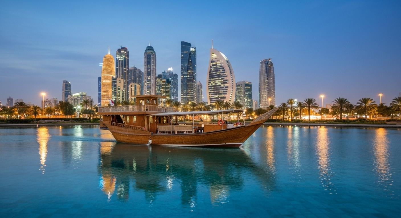 Doha Traditional Dhow Cruise with BBQ Buffet