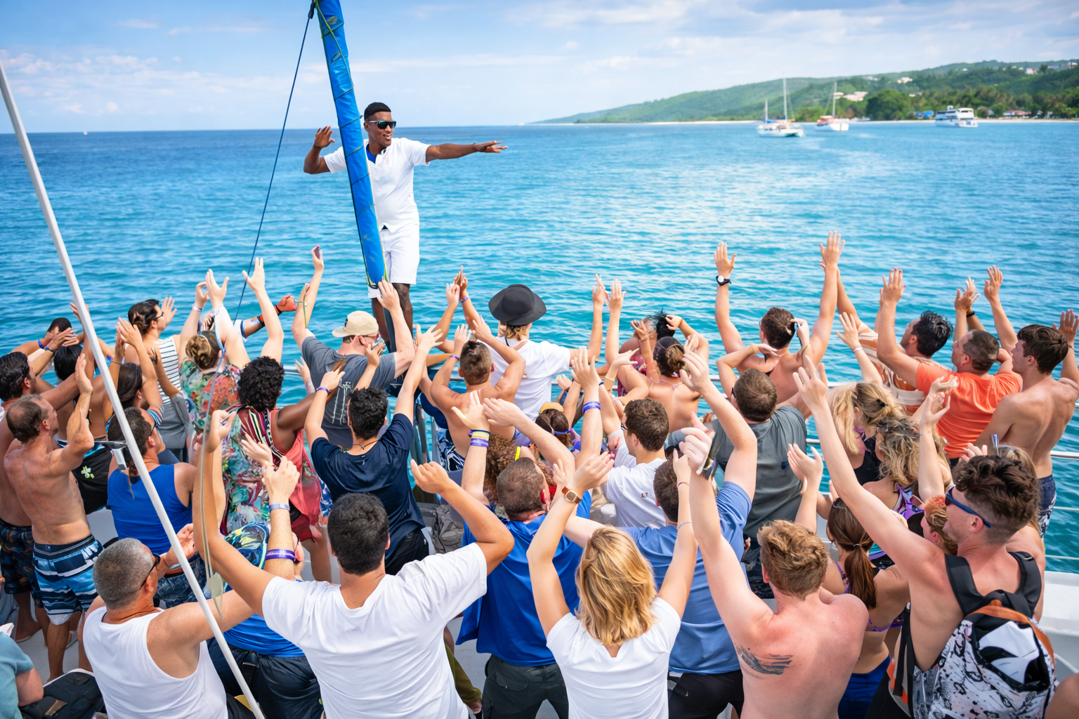 Ocho Rios Catamaran: Dunn's River Falls, Snorkeling & Open Bar