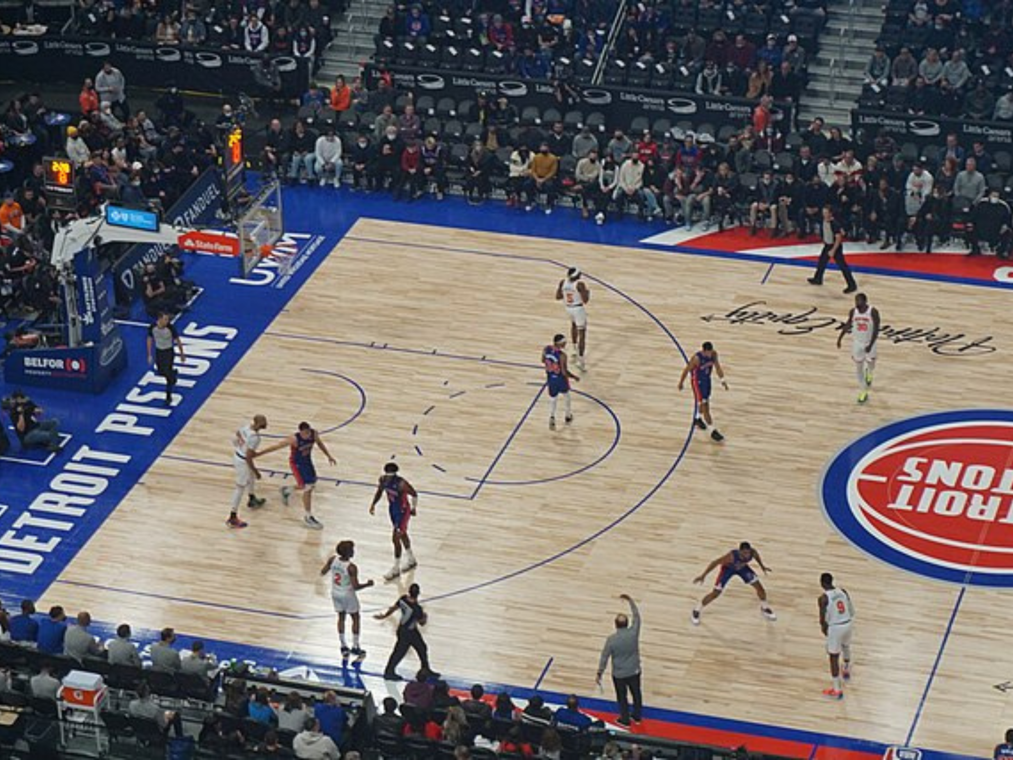 Detroit Pistons NBA Game at Little Caesars Arena
