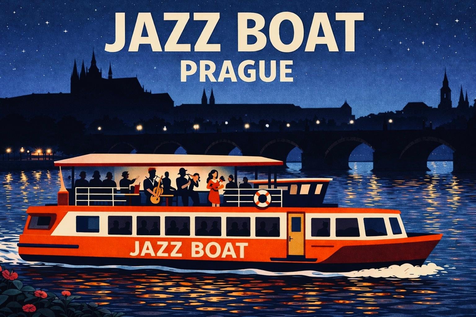 Prague Live Jazz Cruise on the Vltava
