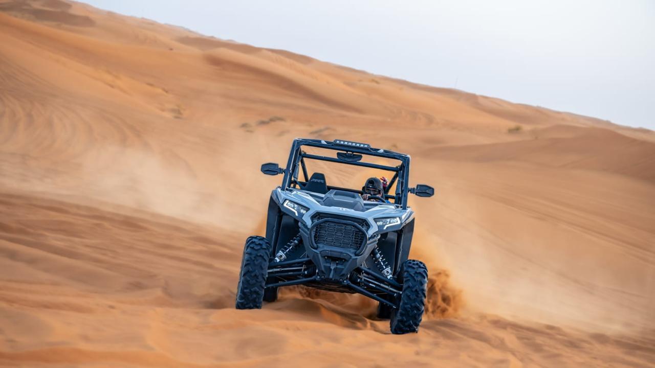 Private Desert Buggy Safari with Camel Ride & Sandboarding