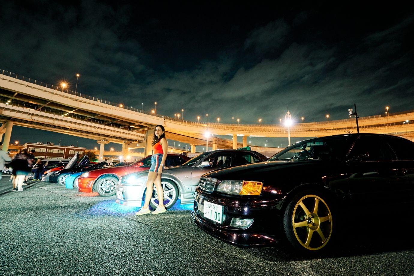 Tokyo: Private JDM R34 Skyline drive & Daikoku PA car meet