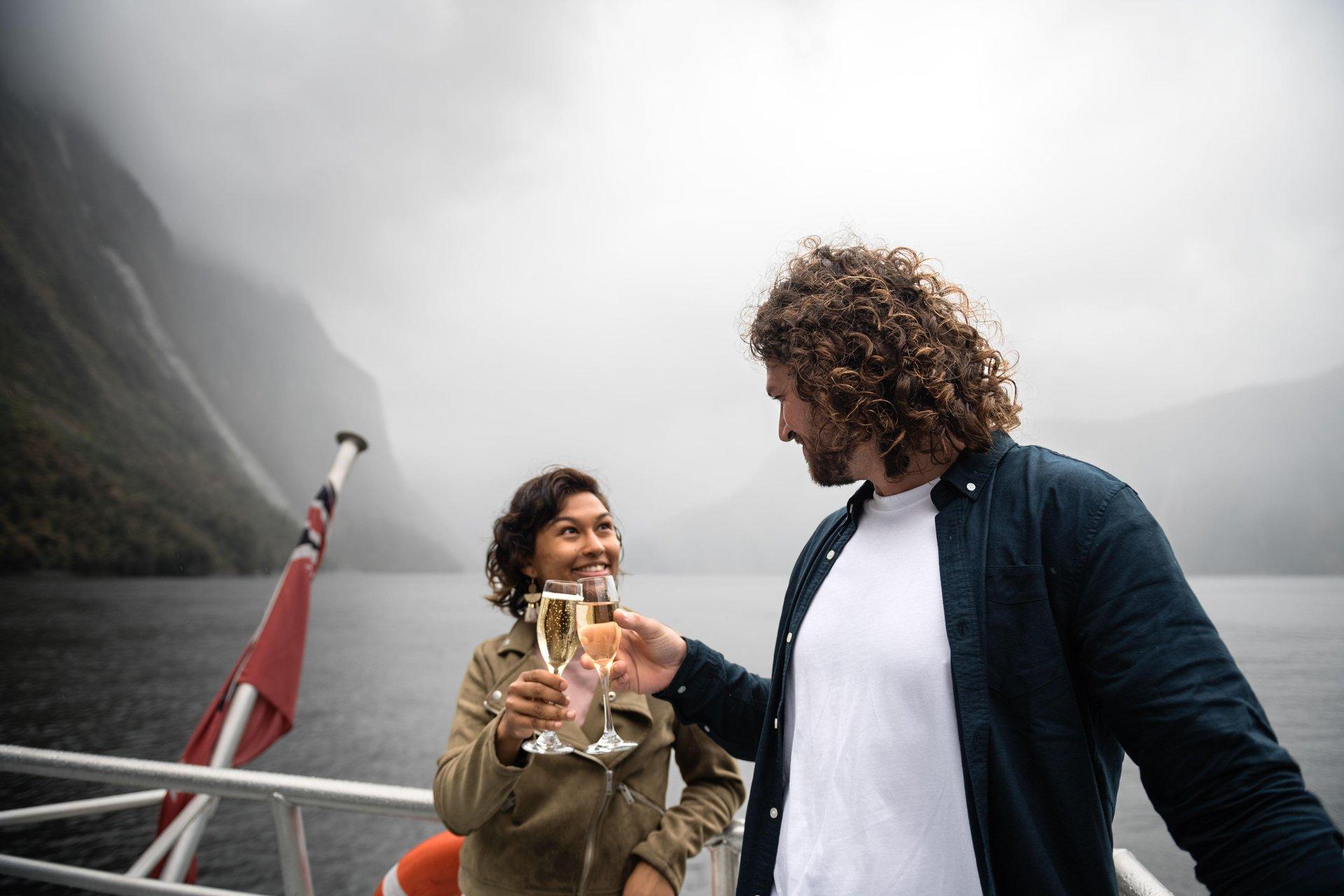 Milford Sound: Premium Small Group Cruise with Canape Lunch