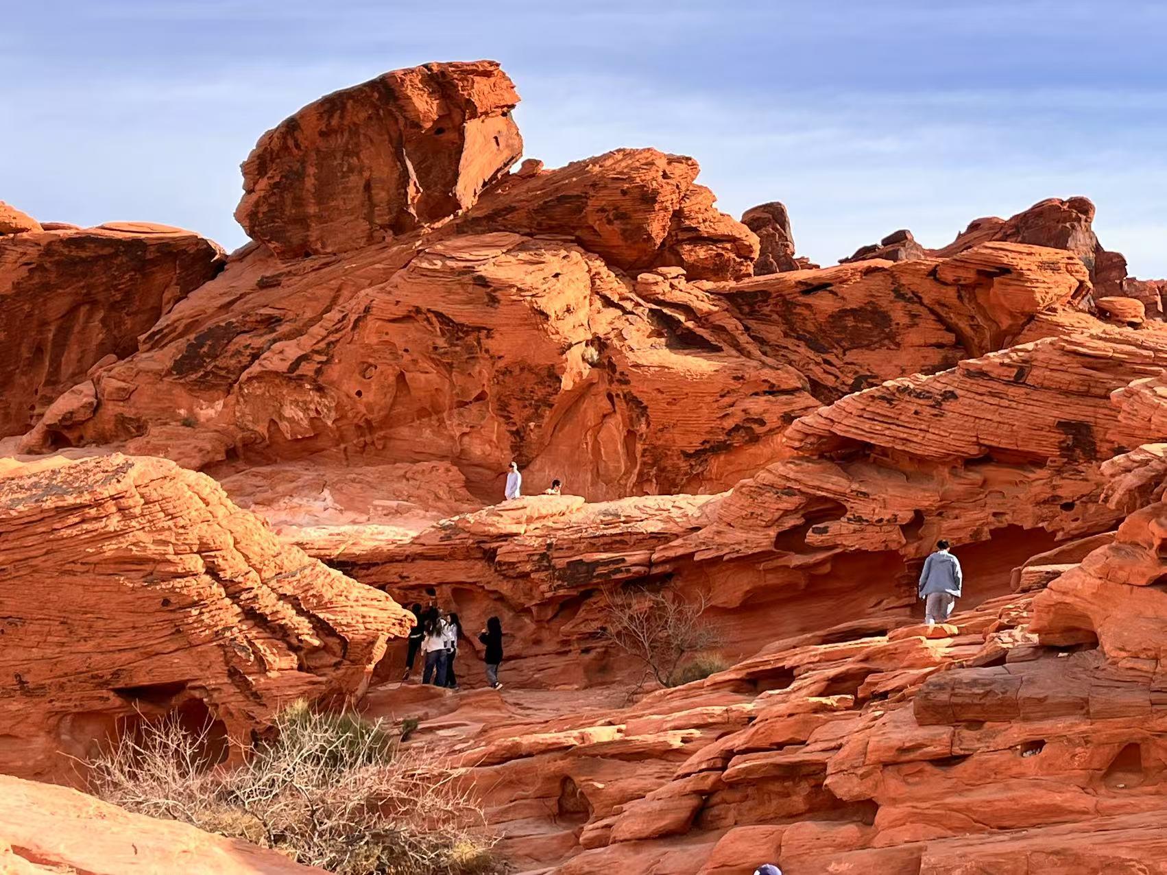 Valley of Fire from Las Vegas - red Aztec sandstone formations — image 8