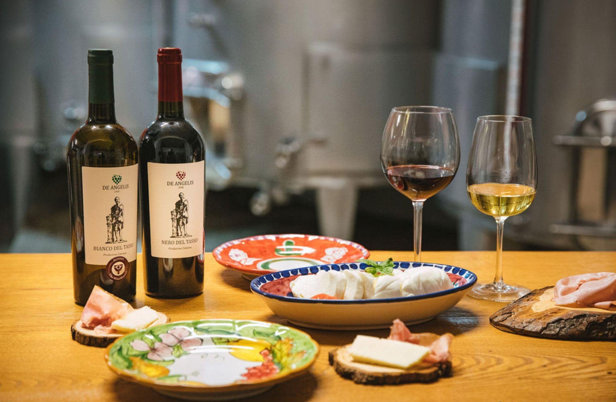 Sorrento DOP Winery Tour with Wine & Antipasto Tasting