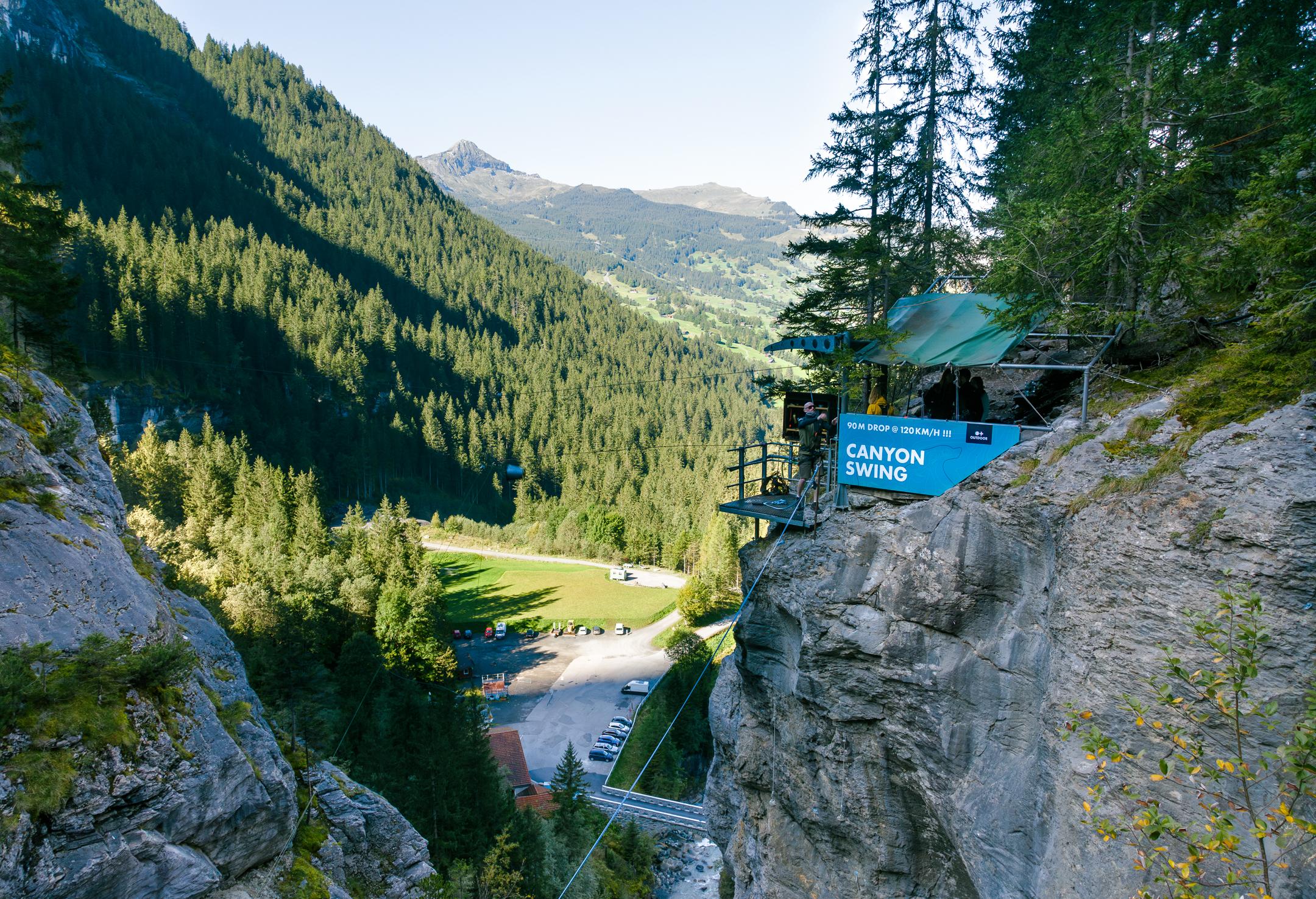 Grindelwald Canyon Swing Experience