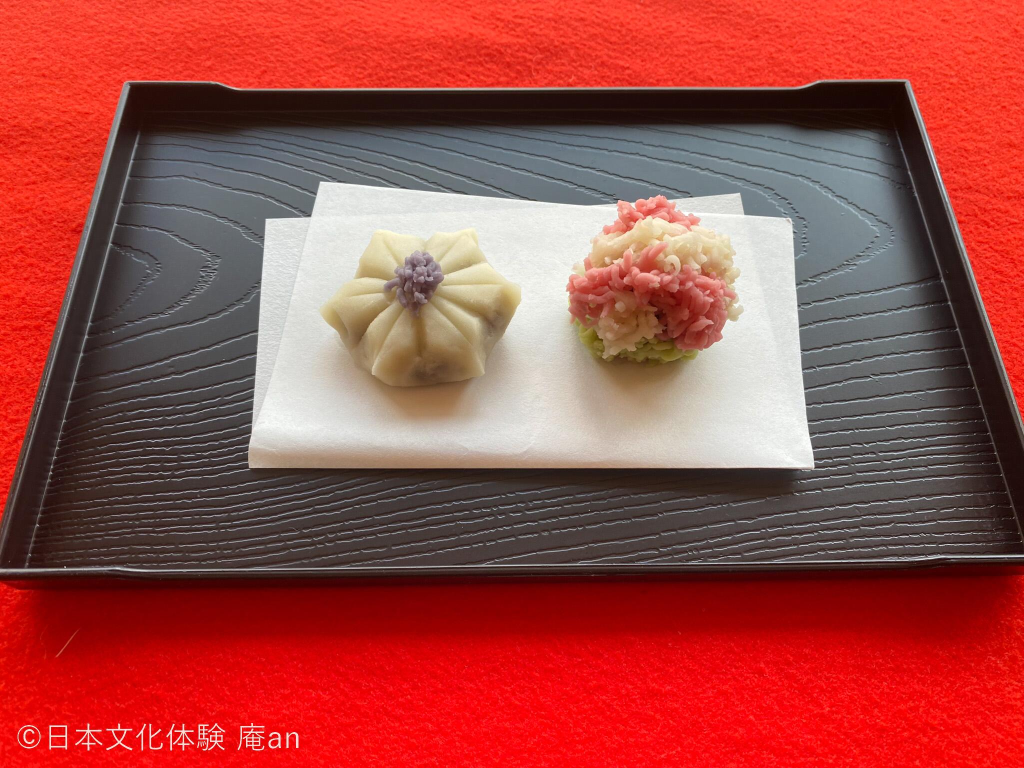 Nerikiri Sweet Making & Matcha Tea Ceremony in Kyoto