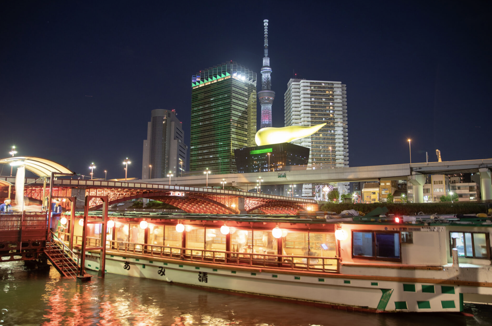 Private Tokyo Bay Cruise with Tempura & Drinks