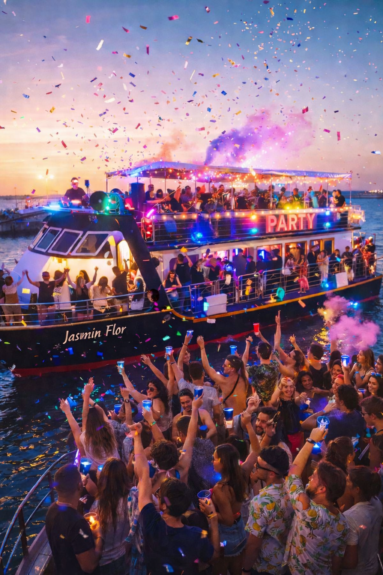 Lisbon Sunset Boat Party on the Tagus River
