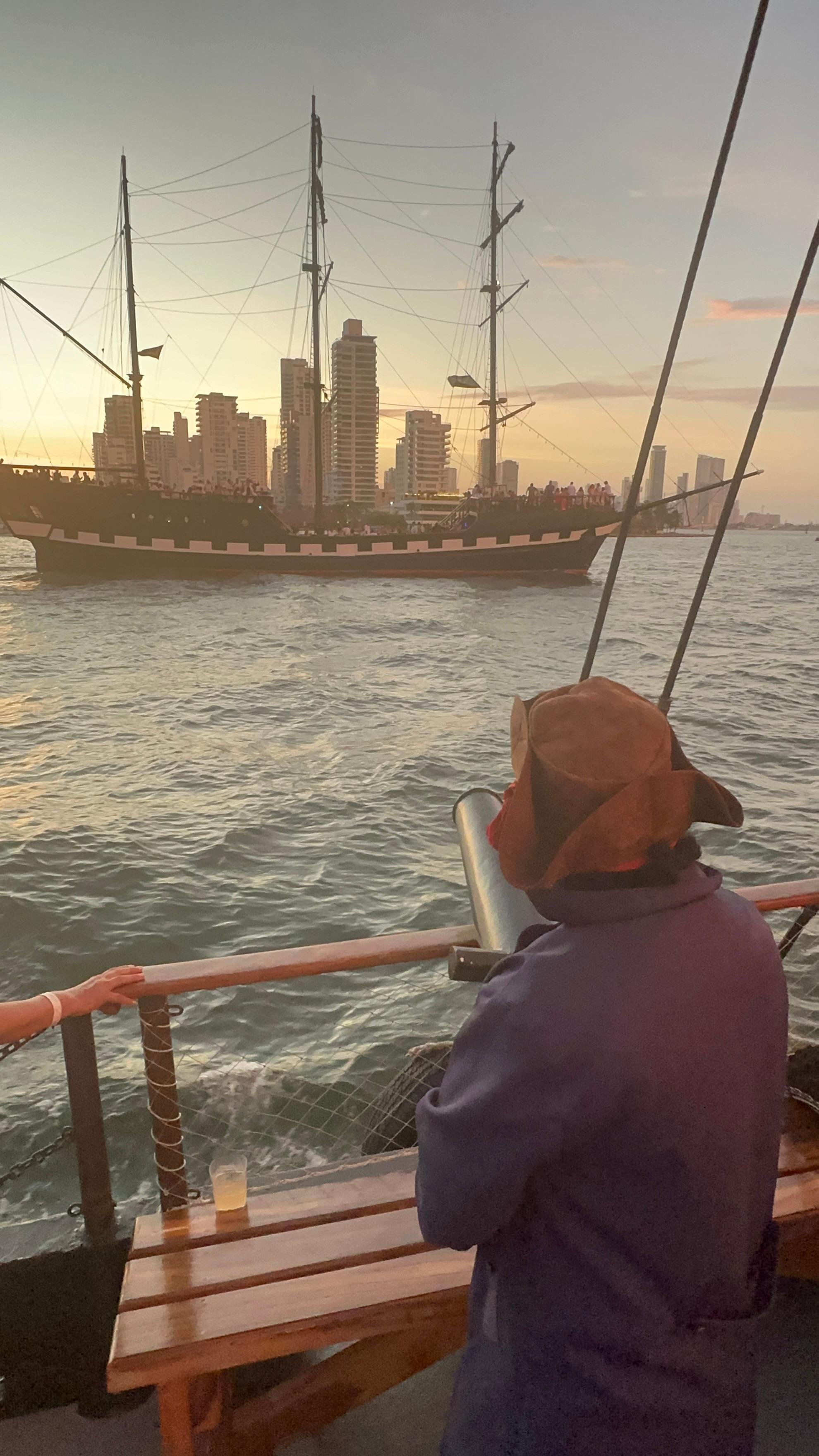 Cartagena Sunset Pirate Ship Cruise with Open Bar