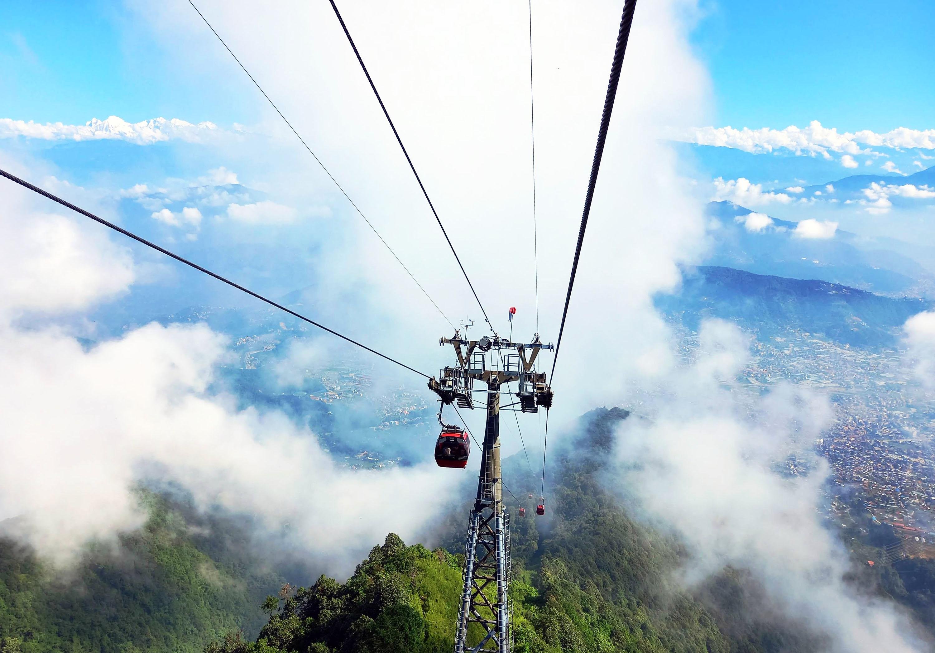 Kathmandu: Chandragiri Cable Car & Monkey Temple Excursion