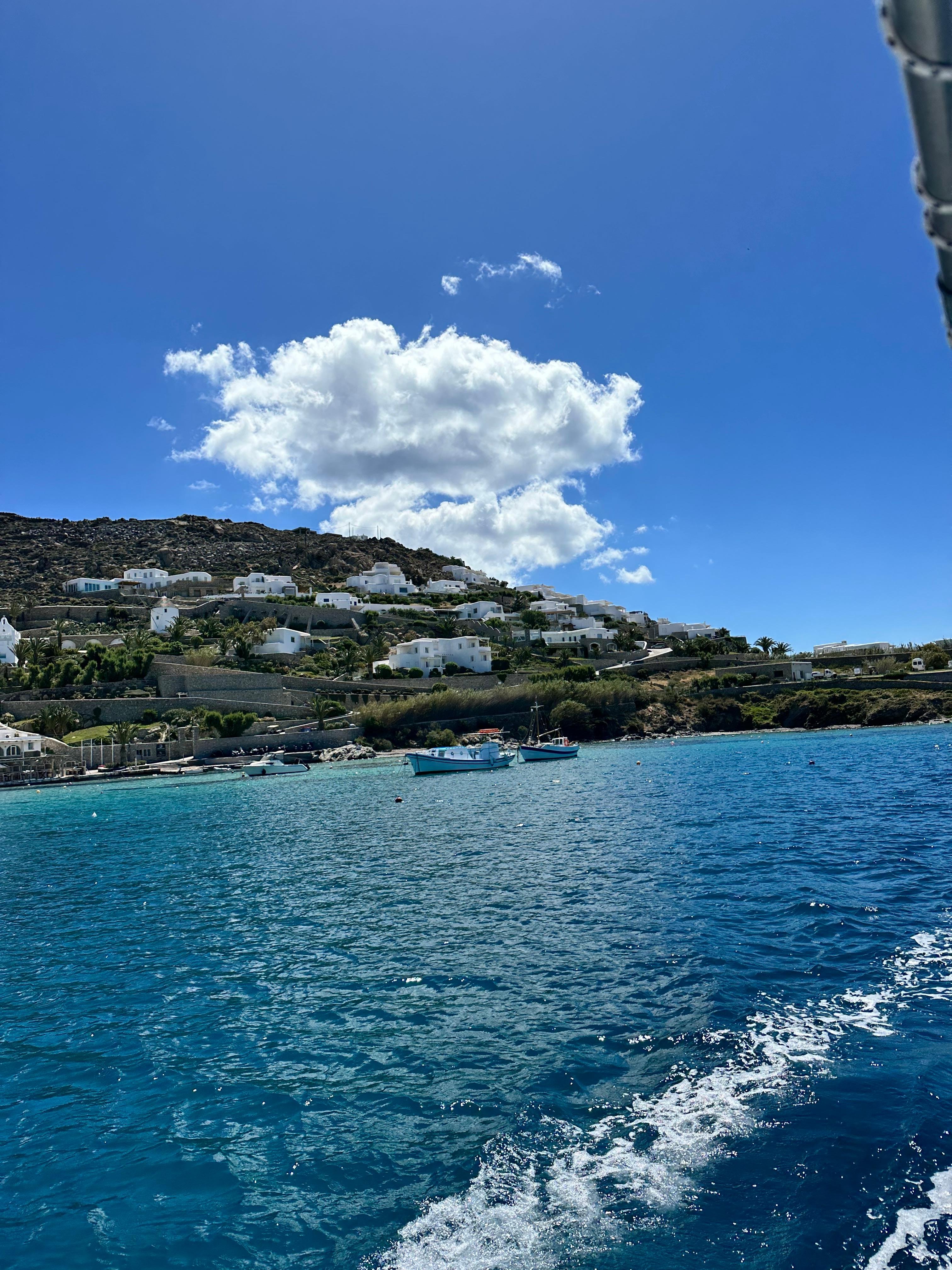 Private Mykonos South Coast Cruise on a Historic Wooden Boat
