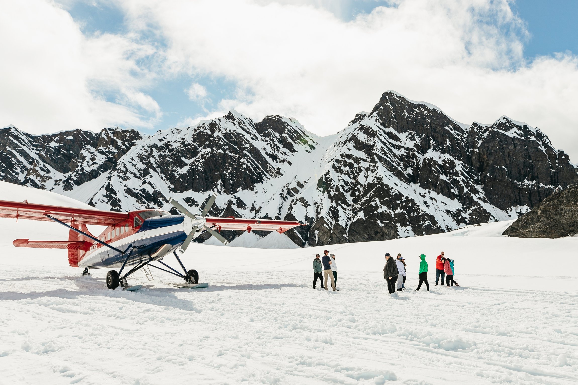 Denali flightseeing tour — Alaska Range glaciers and peaks from a bush plane — image 11