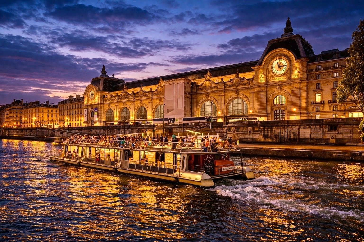 Seine River Cruise with Music from the Eiffel Tower