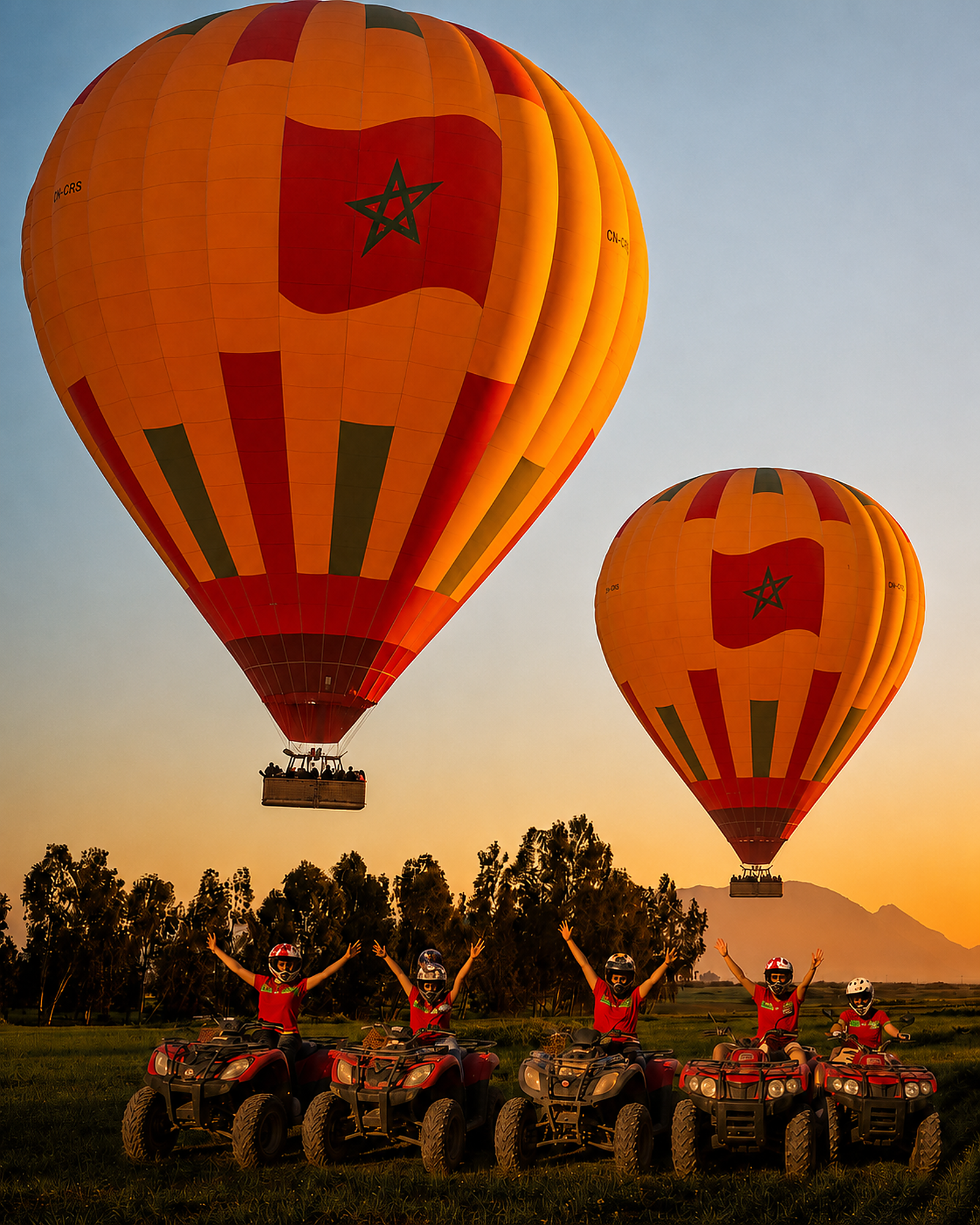 Atlas Mountains Hot Air Balloon with Berber Breakfast & Quad Bike