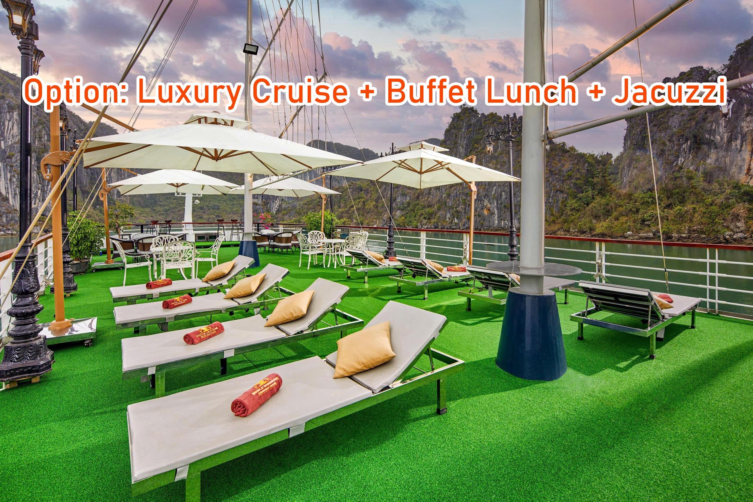 Ha Long Bay Full-Day Cruise from Hanoi: Caves, Kayaking & Sunset Party