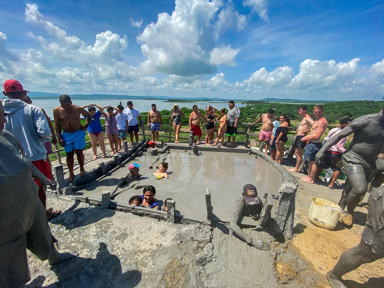 Cartagena Mud Volcano, Beach, and Hotel Pool Day Trip