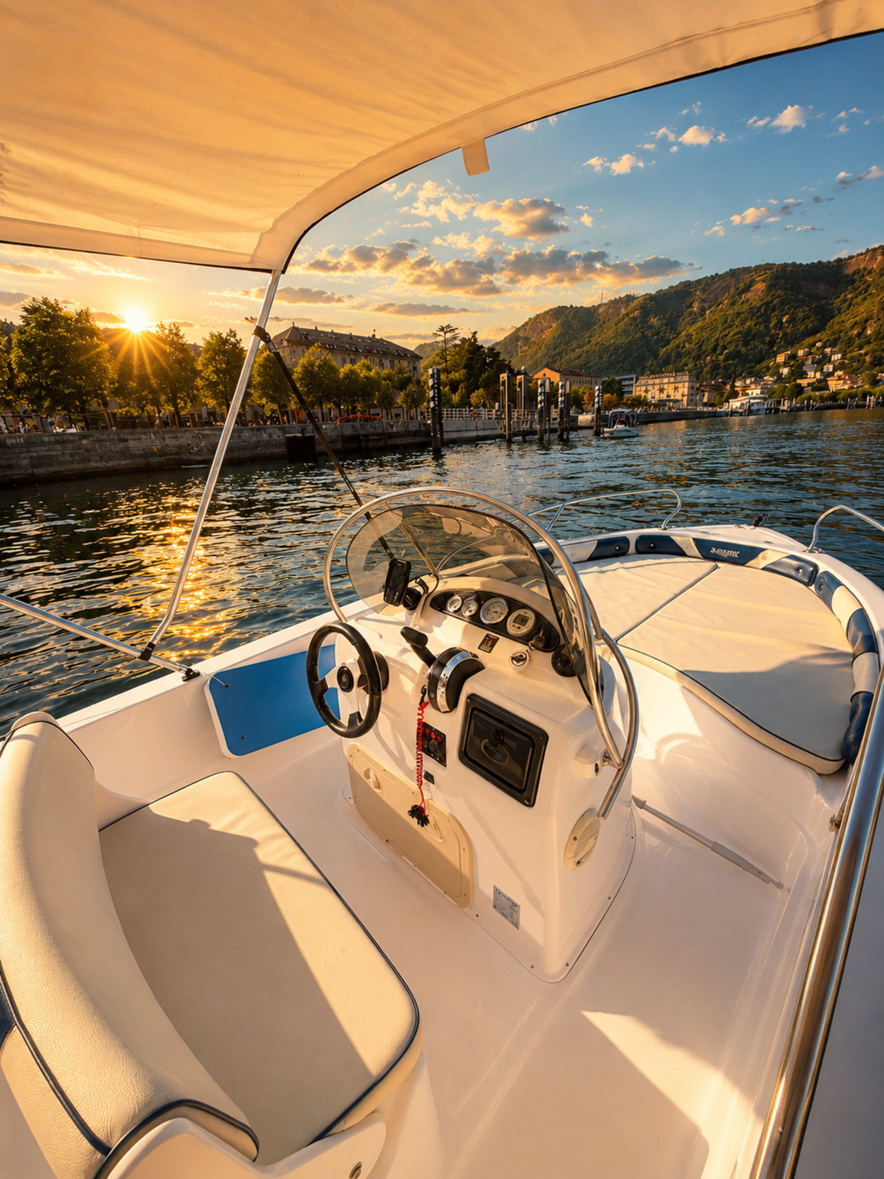 Lake Como No-License Self-Drive Boat Rental