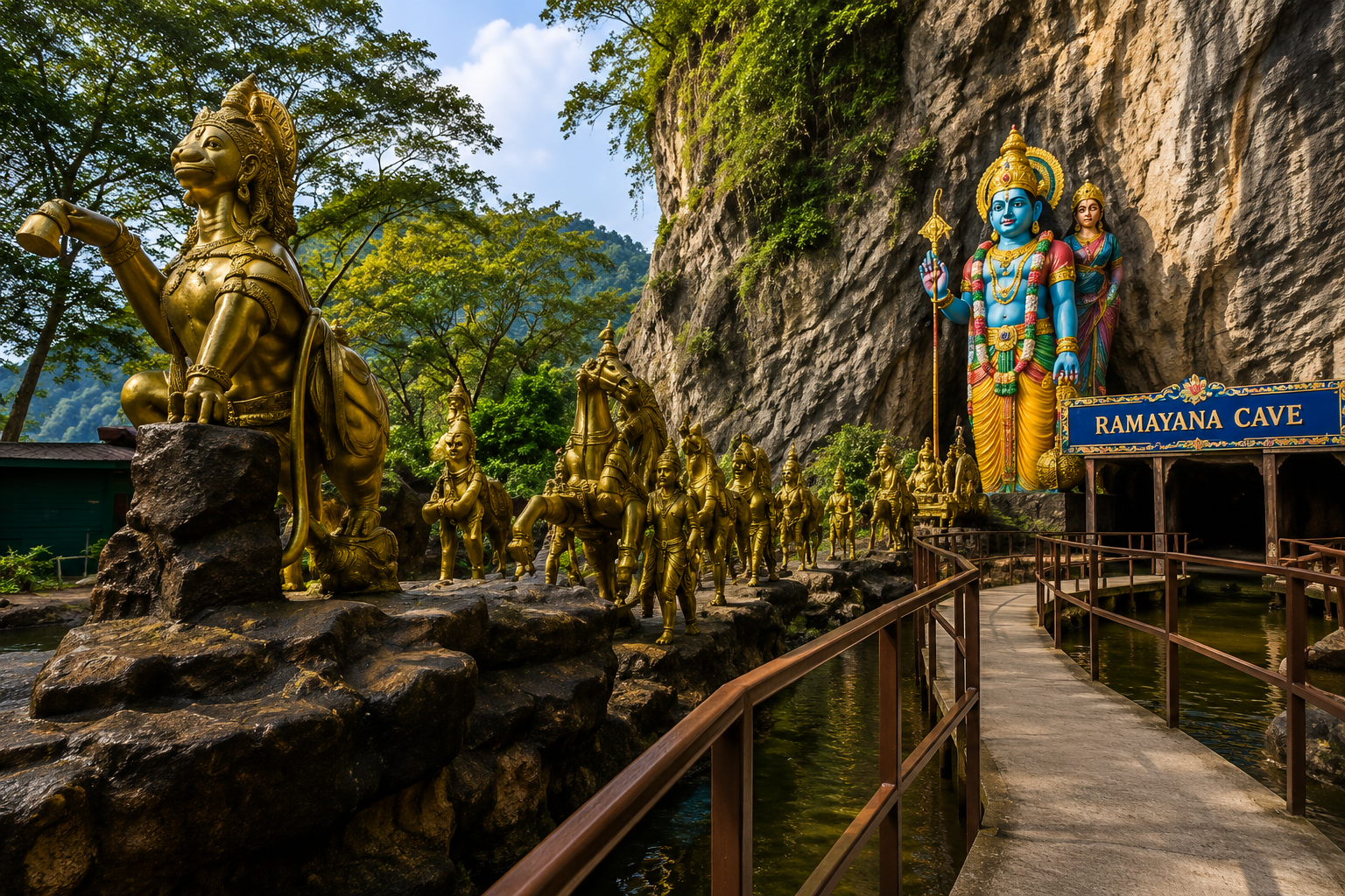 Batu Caves & Kanching Waterfalls Half-Day Adventure