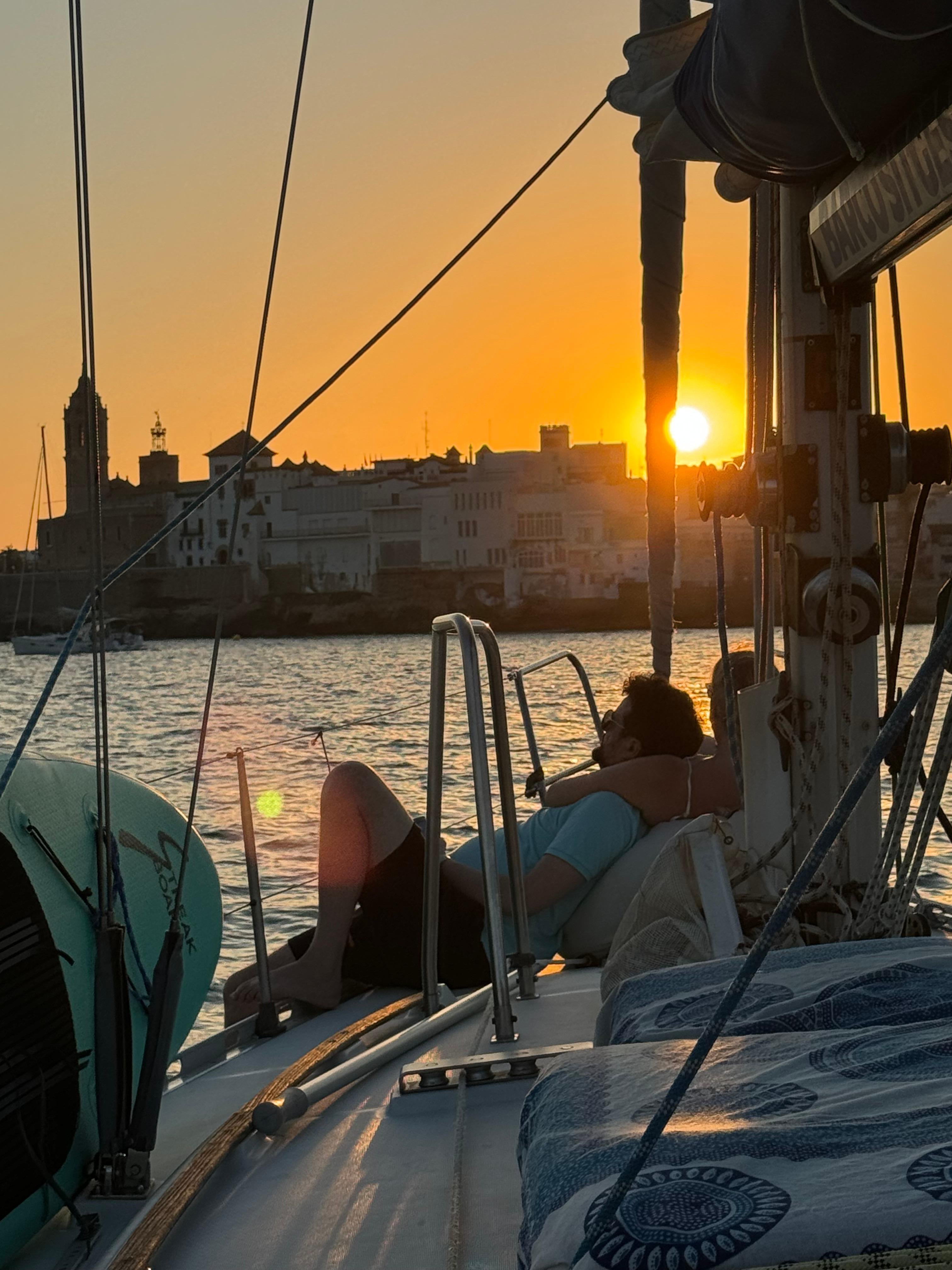 Sitges Sunset Sailing with Cava
