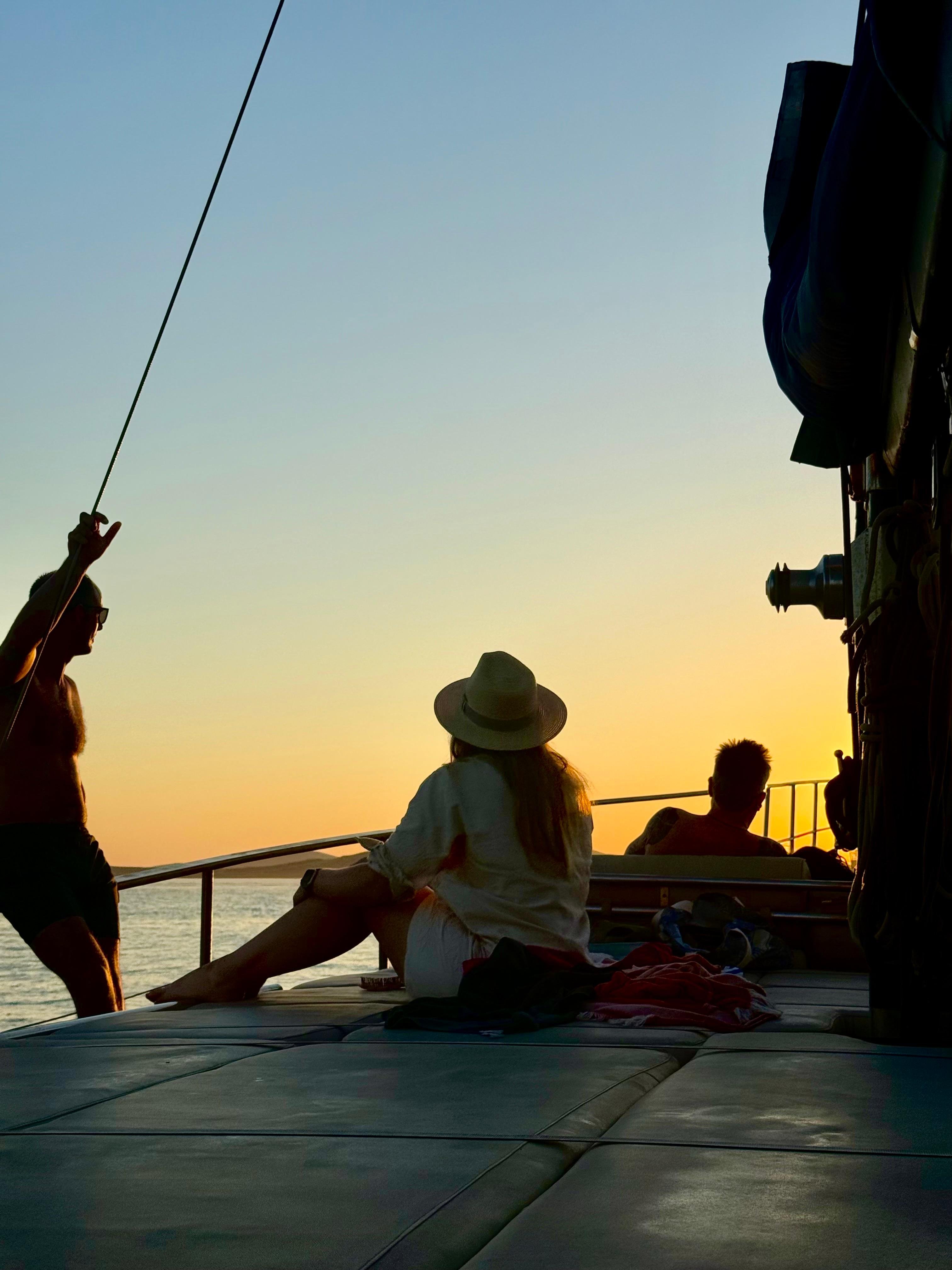 Mykonos Sunset Coastal Cruise with Dinner & Drinks