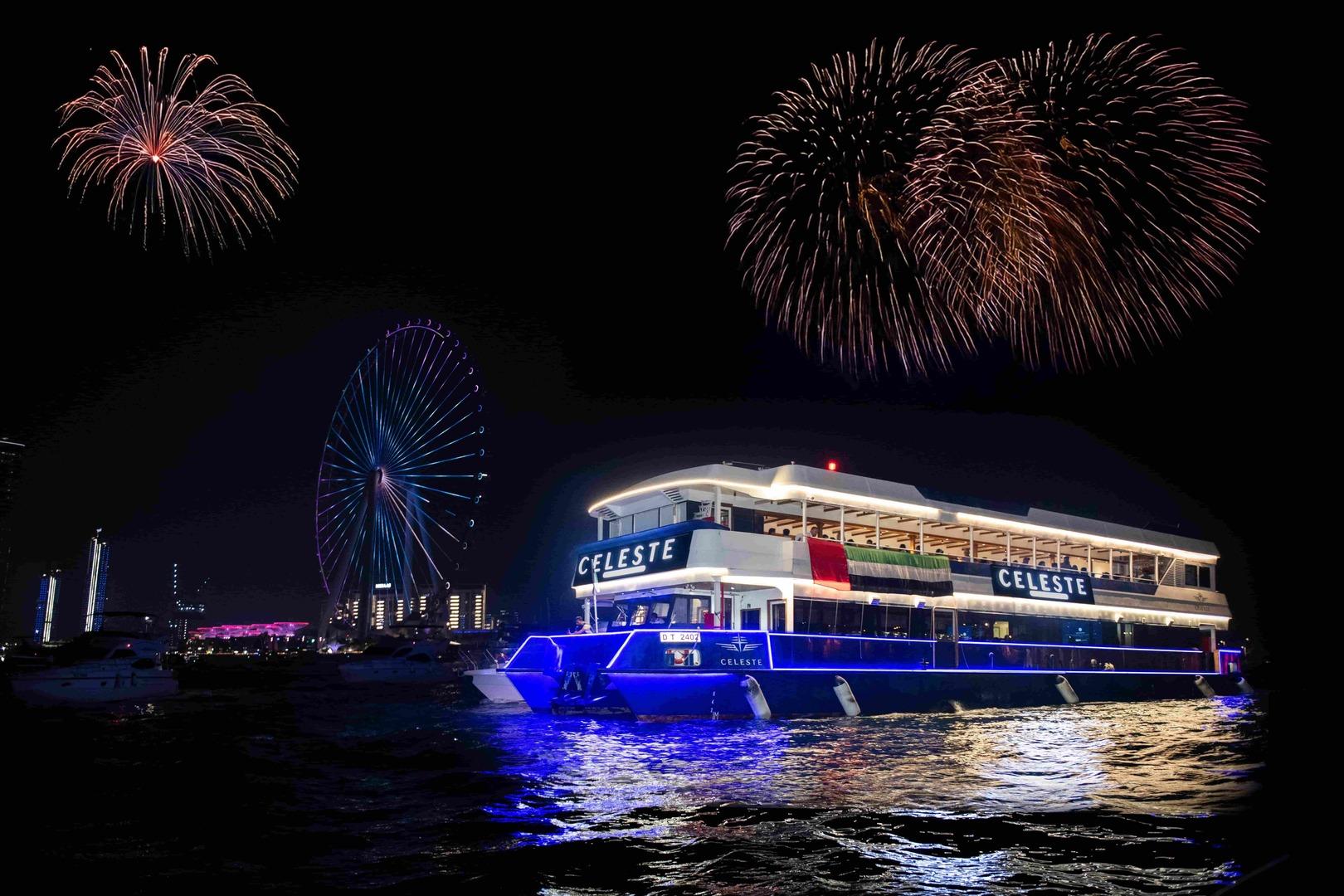 Dubai Marina Luxury Dinner Cruise with Live Entertainment & Open Bar