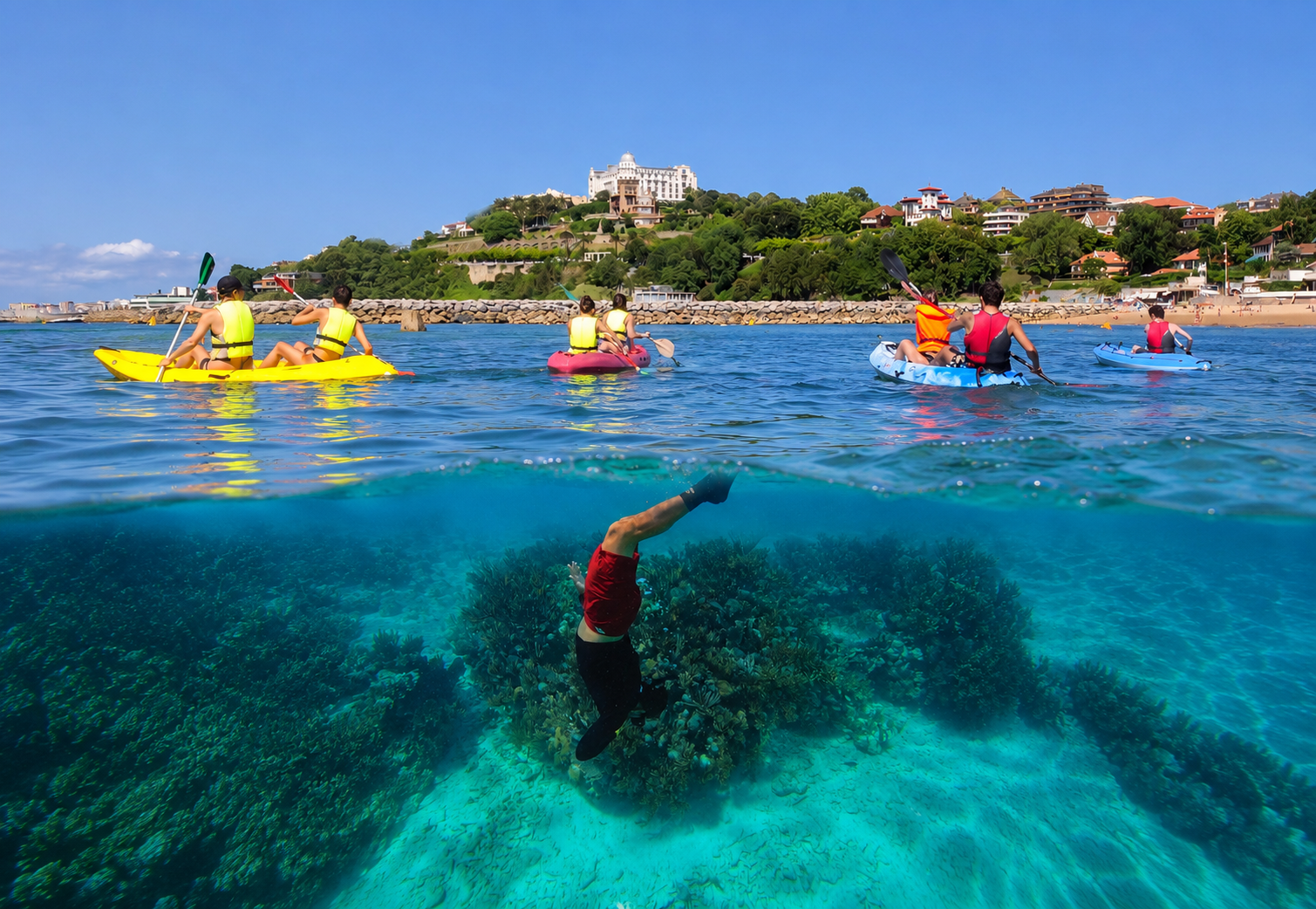 Santander Bay Kayaking & Snorkeling Adventure