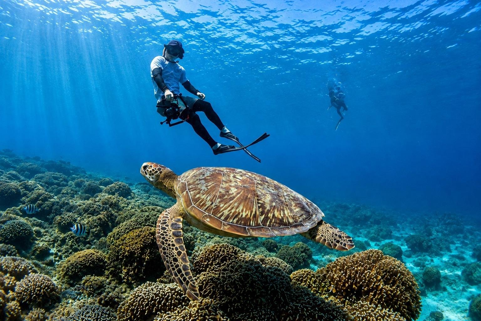 Gili Islands 3-Island Snorkeling Tour with GoPro