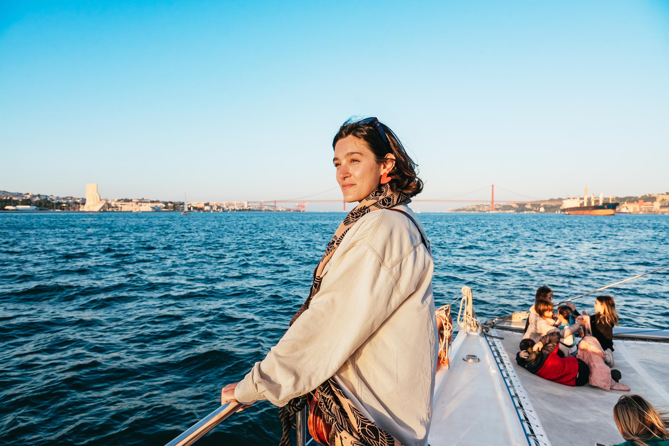 Lisbon Sunset Catamaran Cruise on the Tagus River