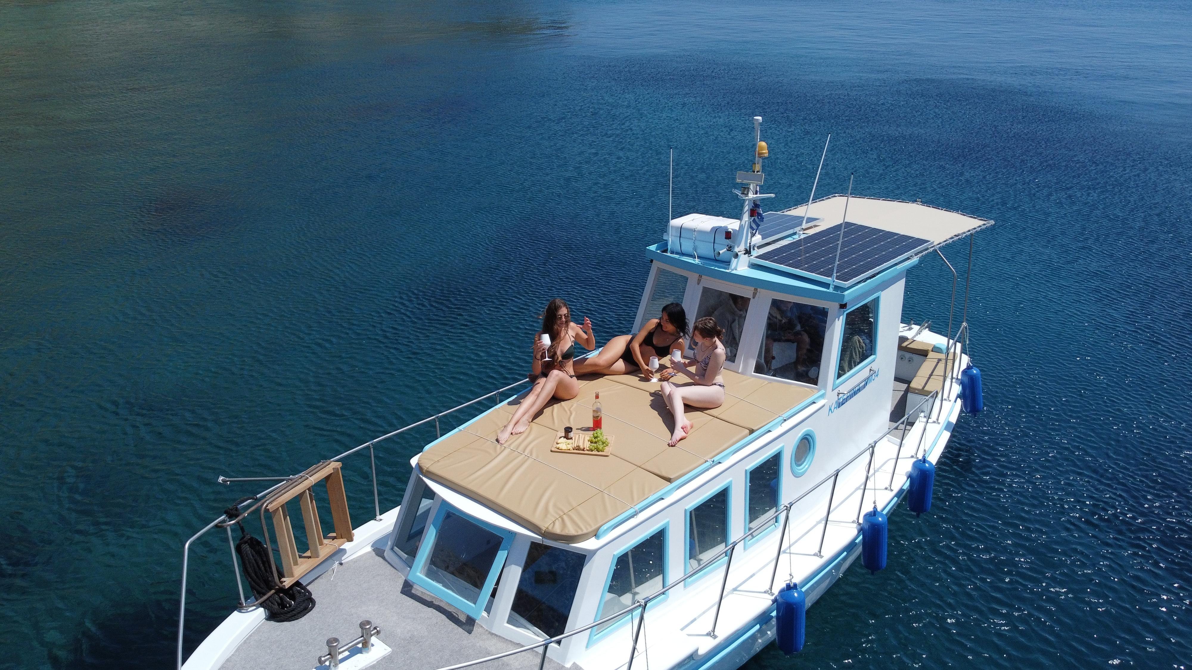 Private Mykonos South Coast Cruise on a Historic Wooden Boat