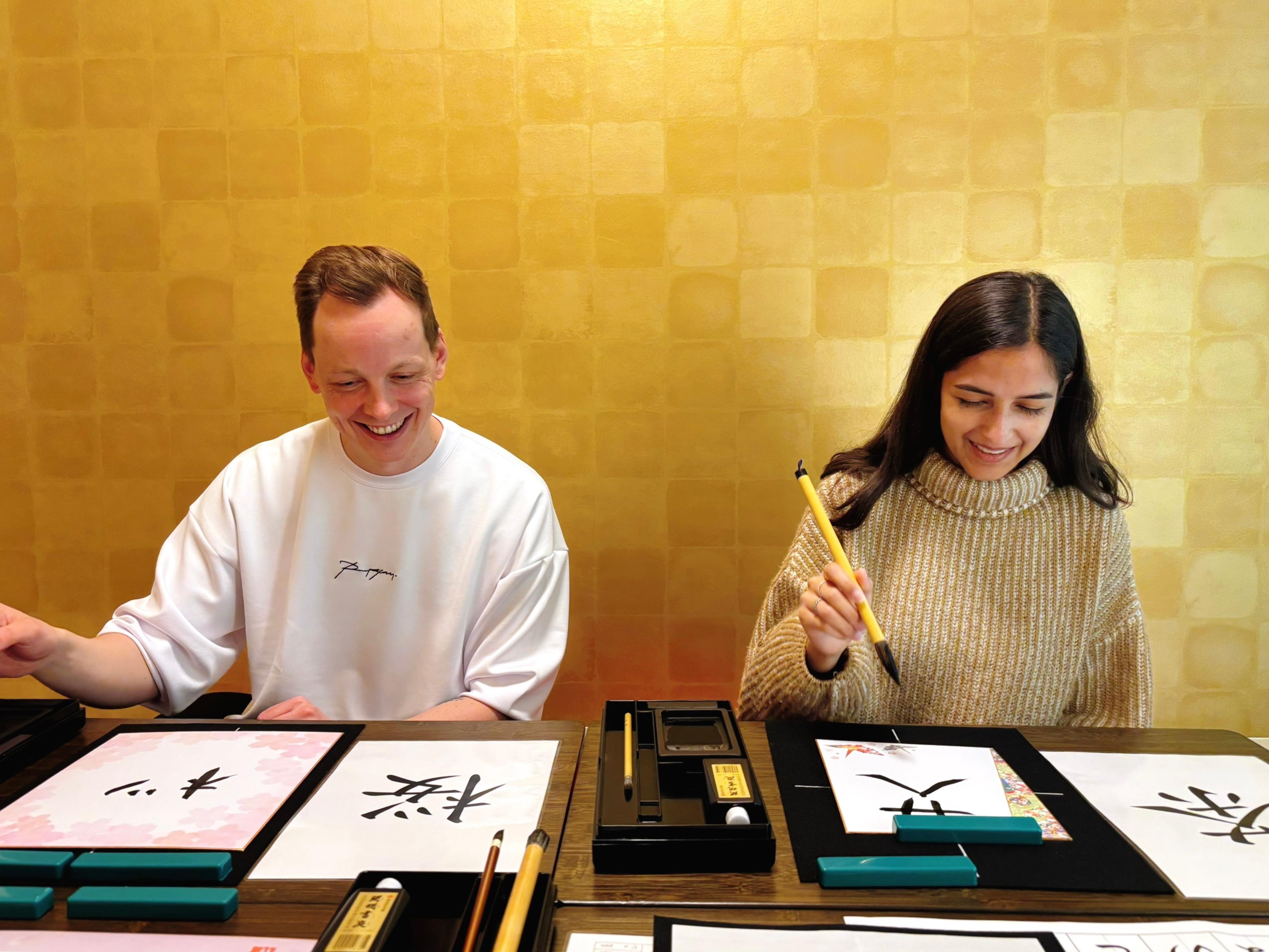 Private Calligraphy and Matcha Tea Ceremony in Osaka