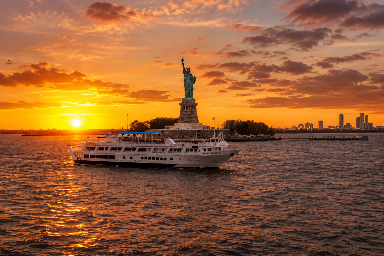 NYC Sunset Harbor Cruise with Live DJ