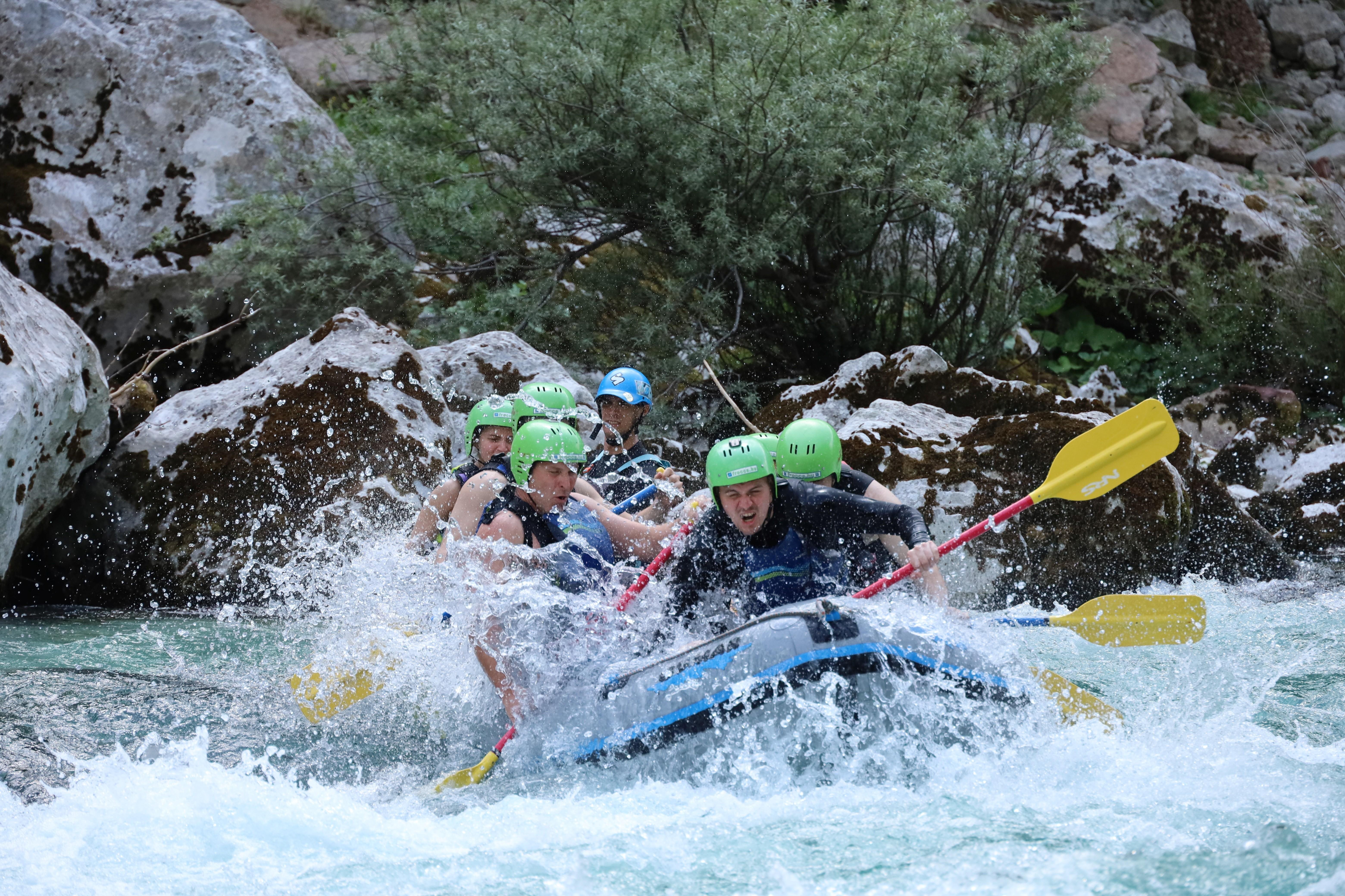 Bovec: Soča River Rafting with Pro Photos & Base Facilities — Soča River and Julian Alps scenery (3)