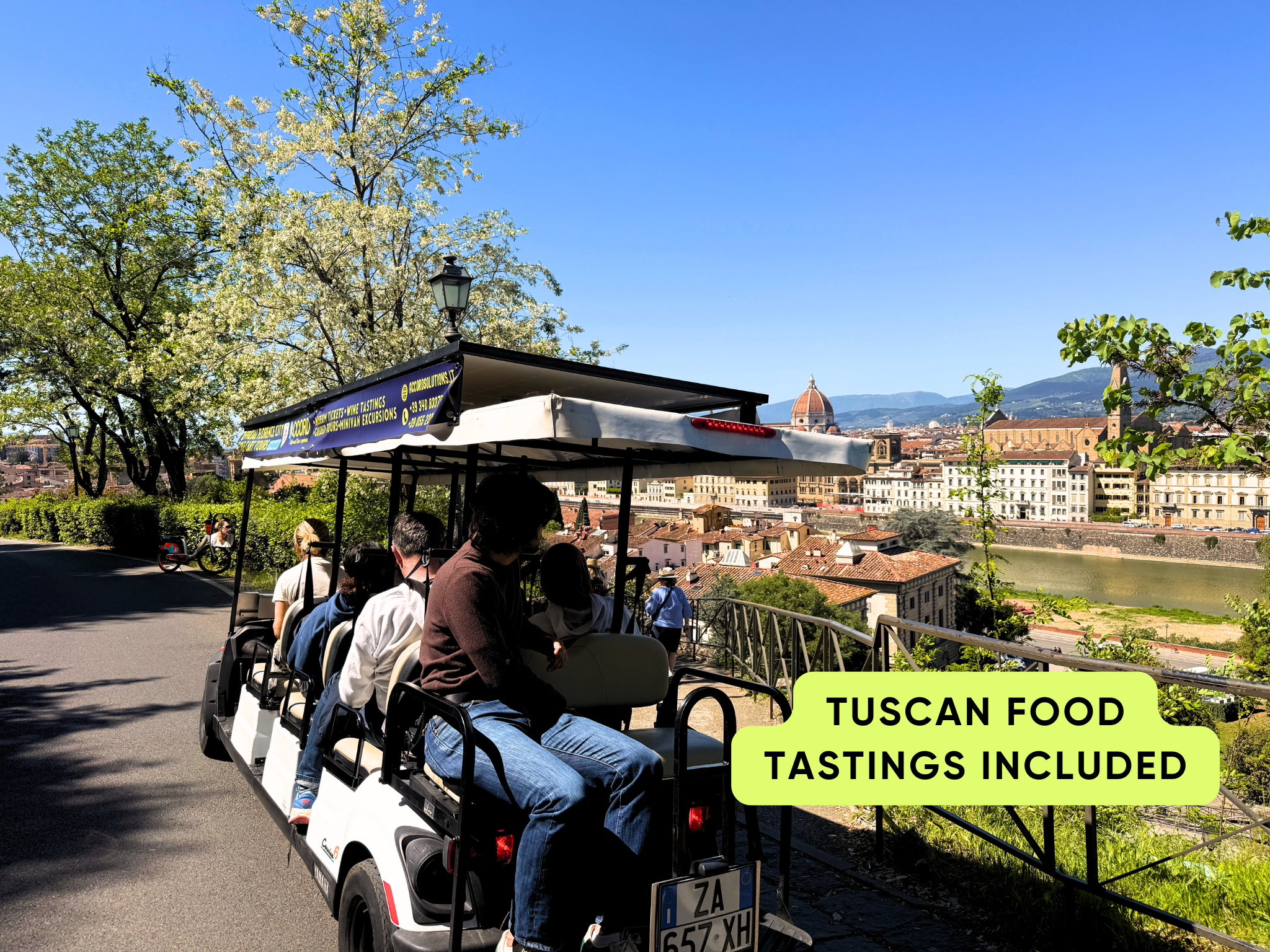 Florence Panoramic Views Official Golf Cart City Tour