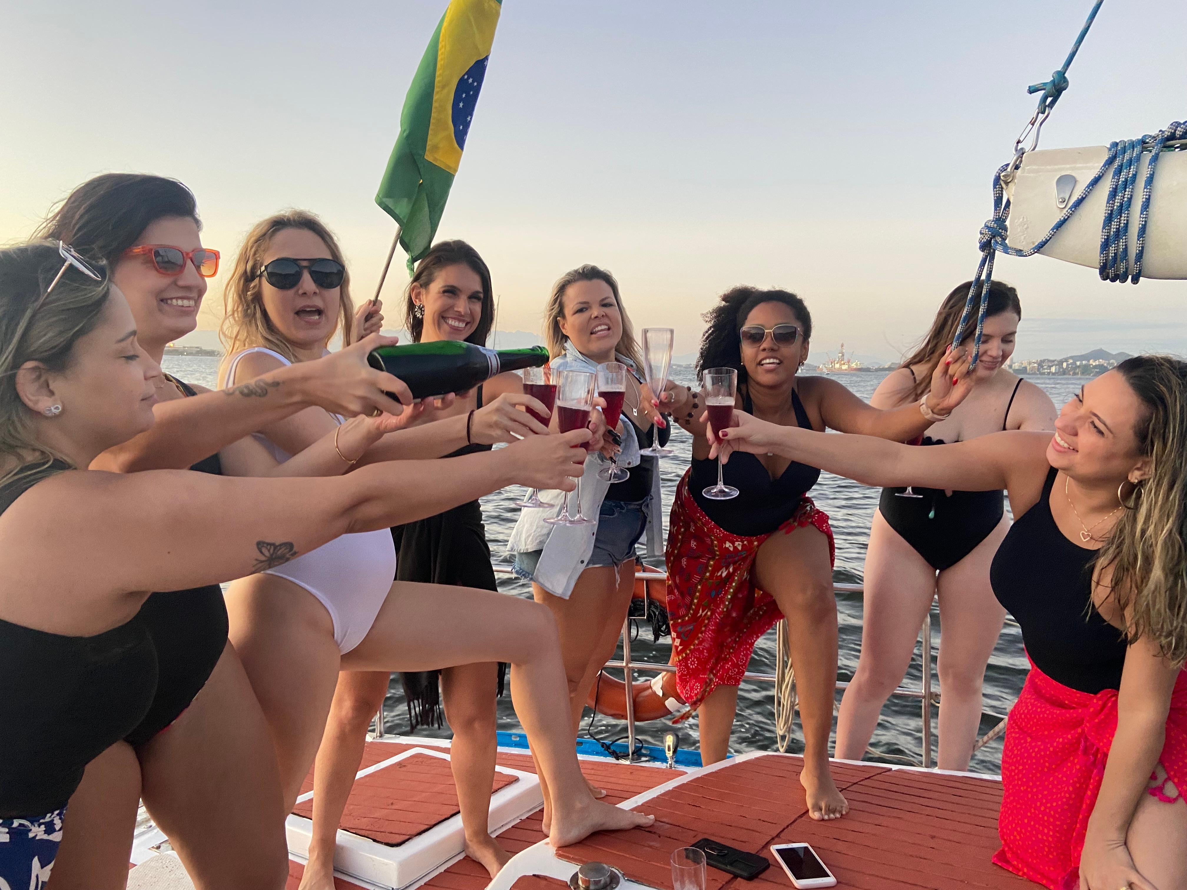 Rio de Janeiro Guanabara Bay Sunset Cruise with Open Bar