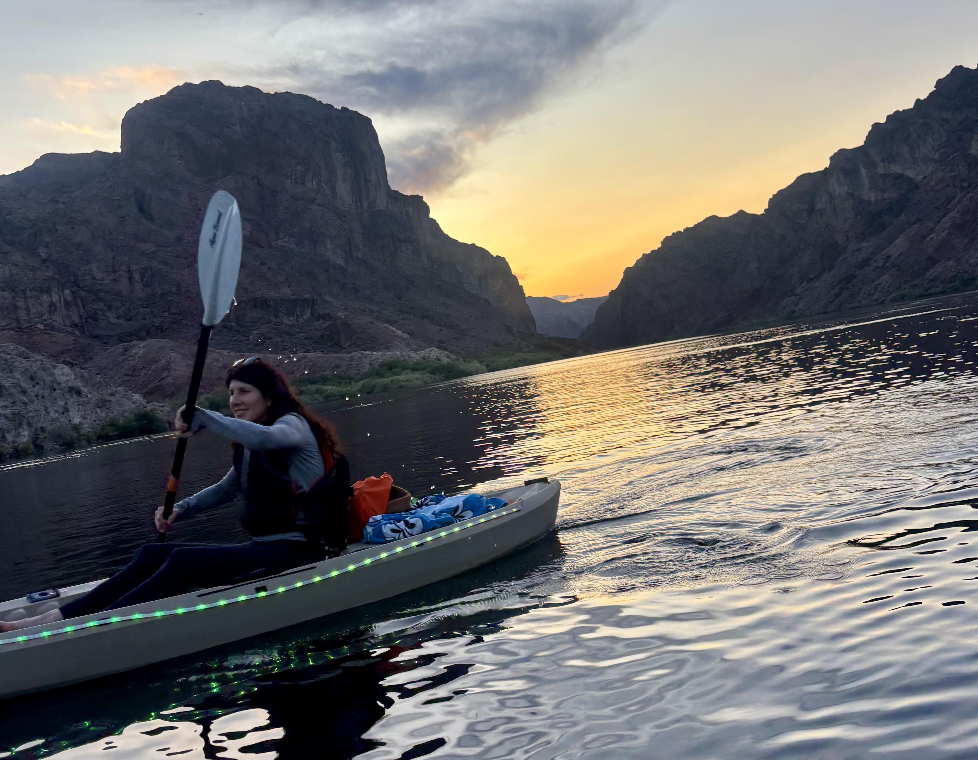 Emerald Cave Sunset Kayak Tour from Willow Beach