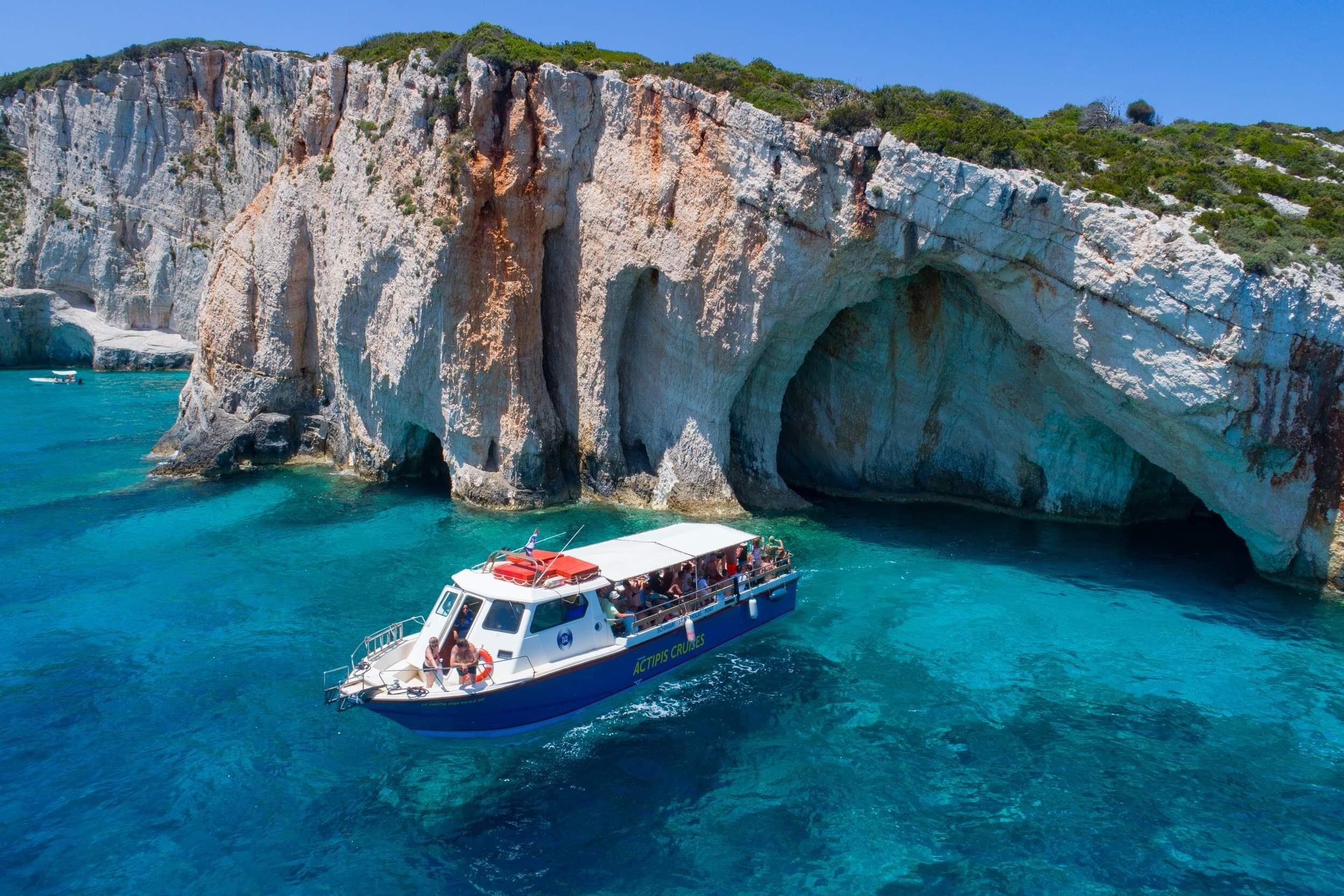 Zakynthos Boat Trip to Blue Caves & Shipwreck Beach