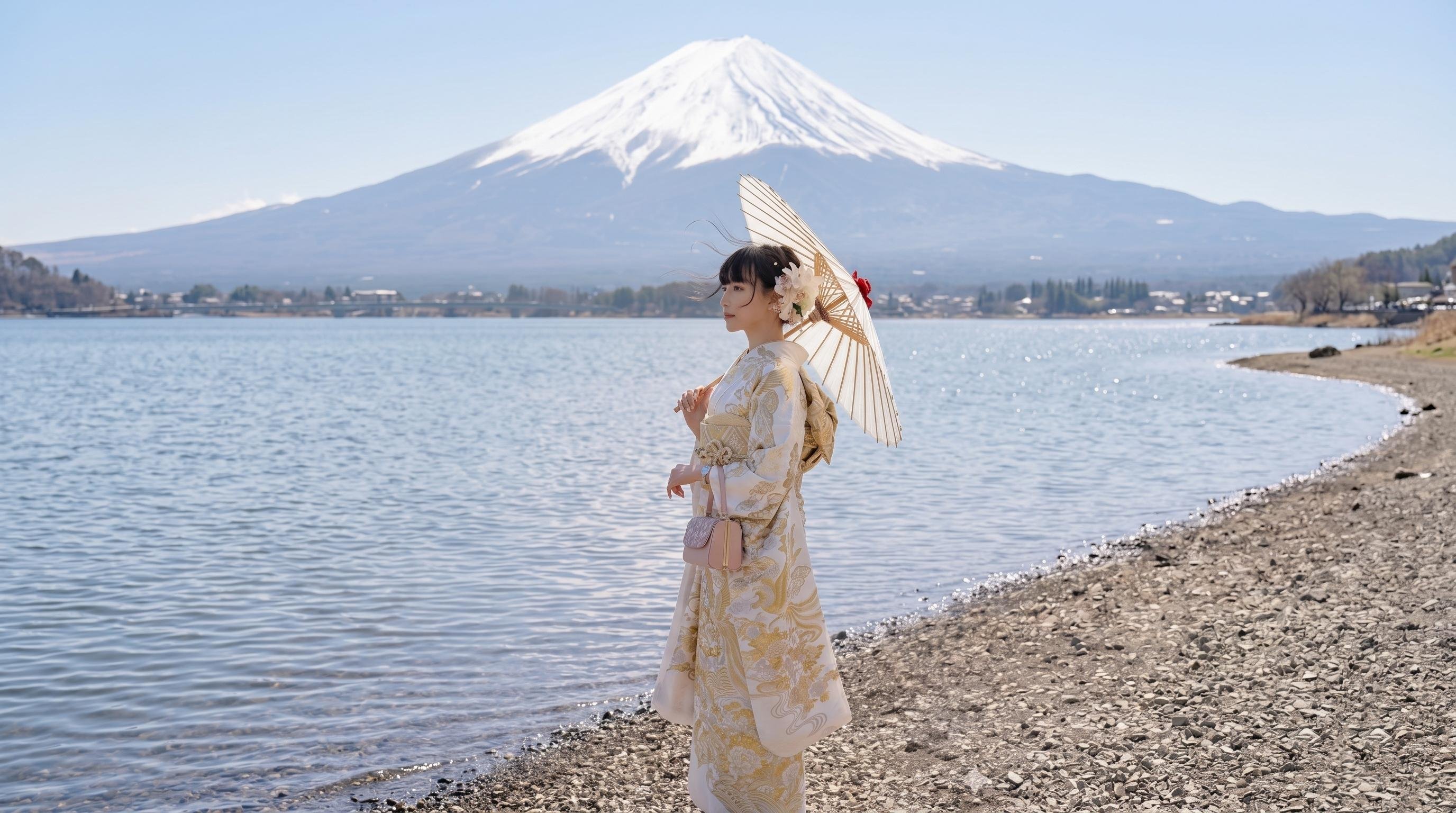 Kawaguchiko Kimono Experience & Private Mt. Fuji Photoshoot
