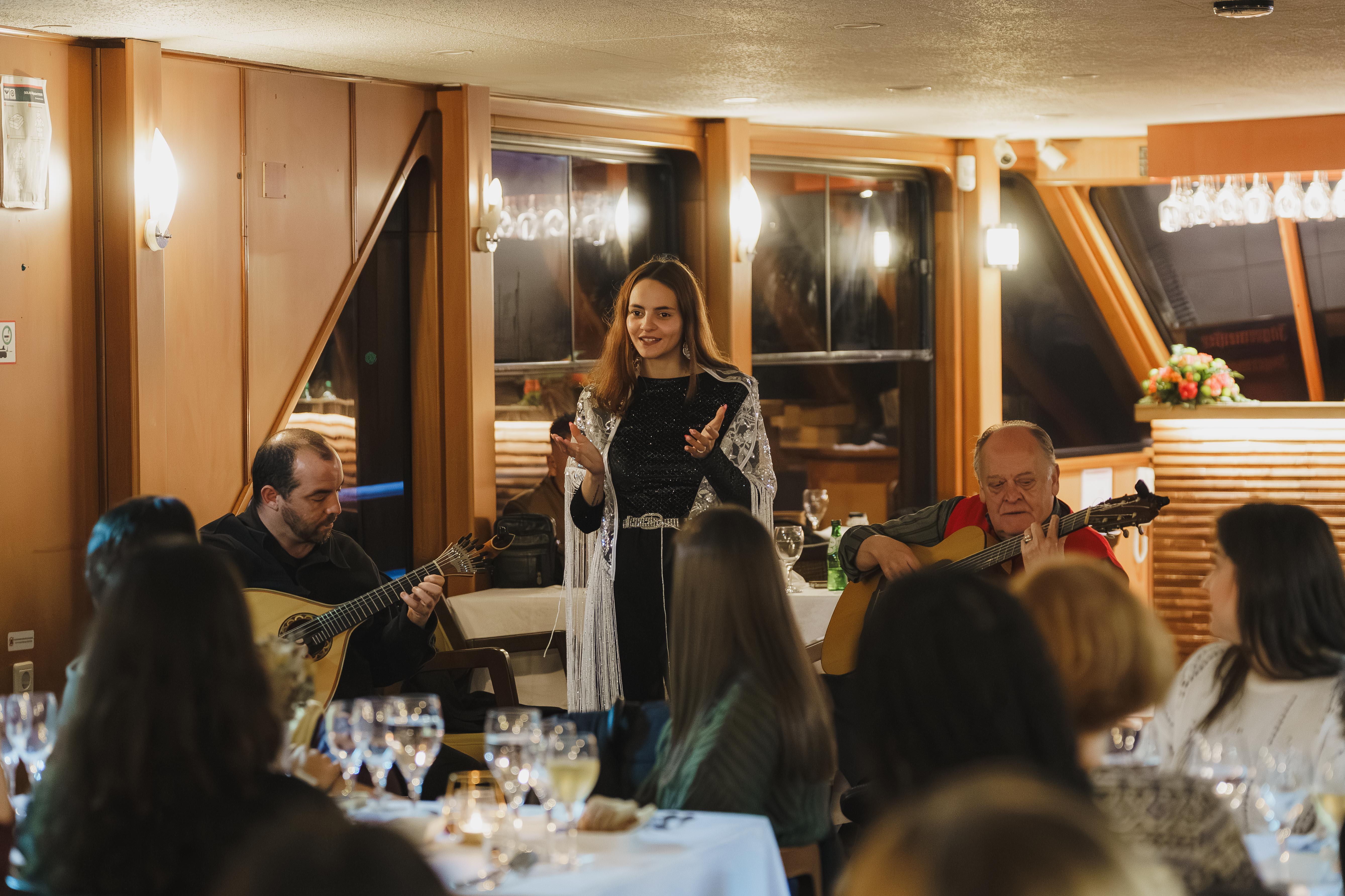 Tagus River Evening Cruise with Fado and Portuguese Dinner