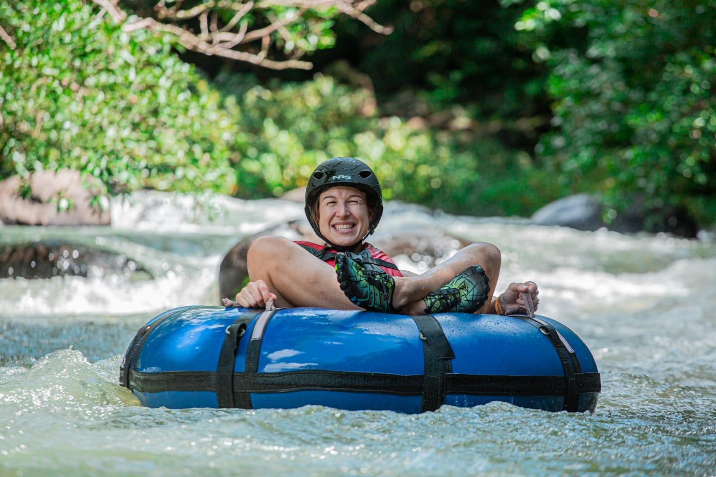 La Leona Waterfall Hike & Colorado River Tubing Adventure
